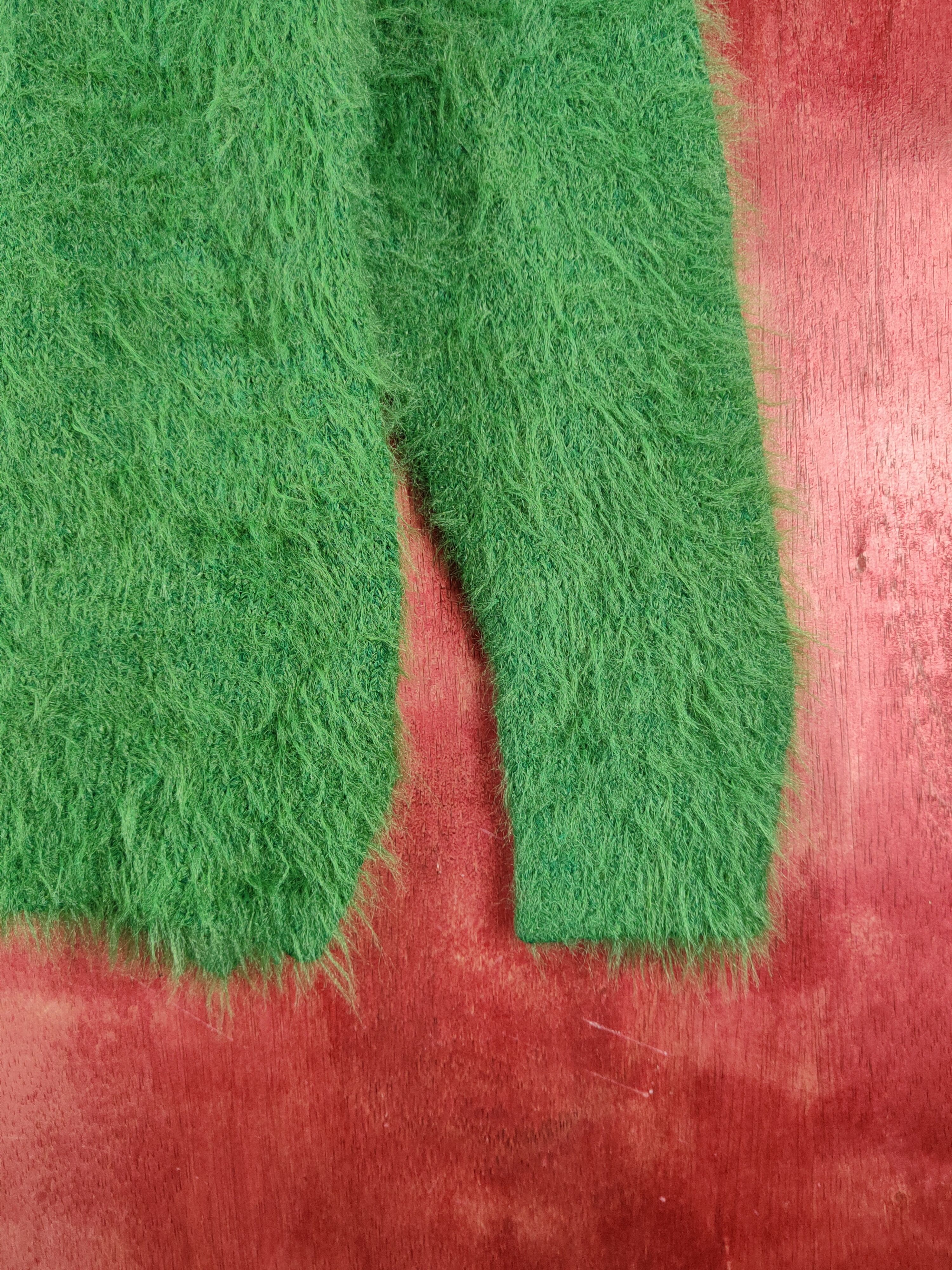 Japanese Brand × Vintage Vintage Khalita Green Fur Mohair Knitwear Size L / US 10 / IT 46 - 6 Thumbnail
