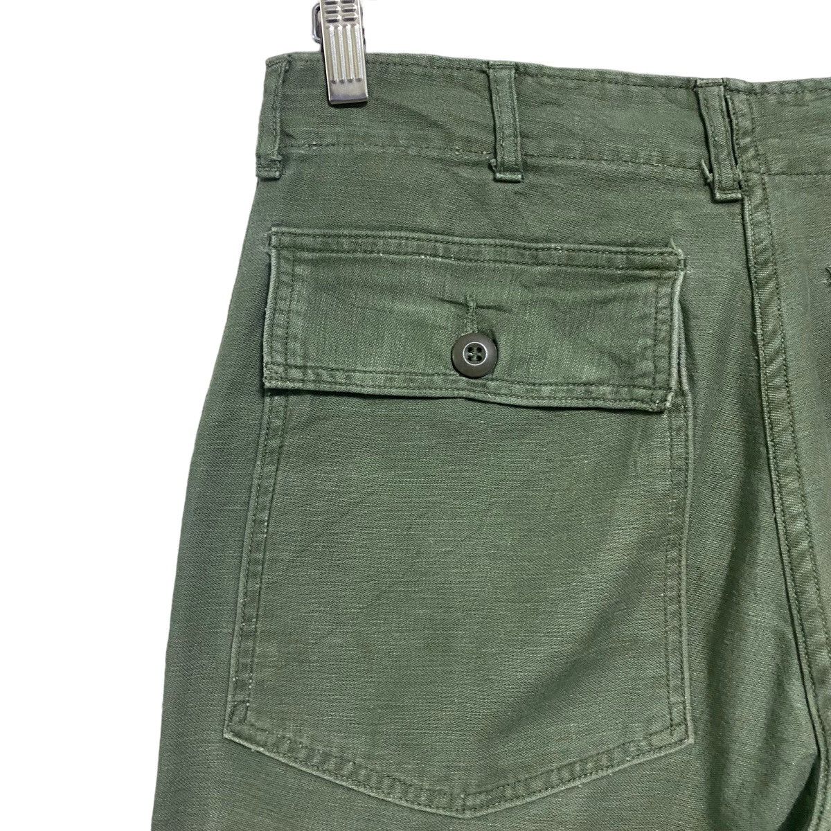 Vintage Vintage 60s US Army Fatigue Pants Og107 Sateen Size US 31 - 13 Thumbnail