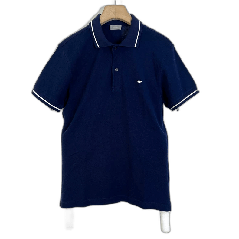 Dior Dior Embroidered Bee Polo Shirt Size L-2505 Size L / US 10 / IT 46 - 1 Thumbnail