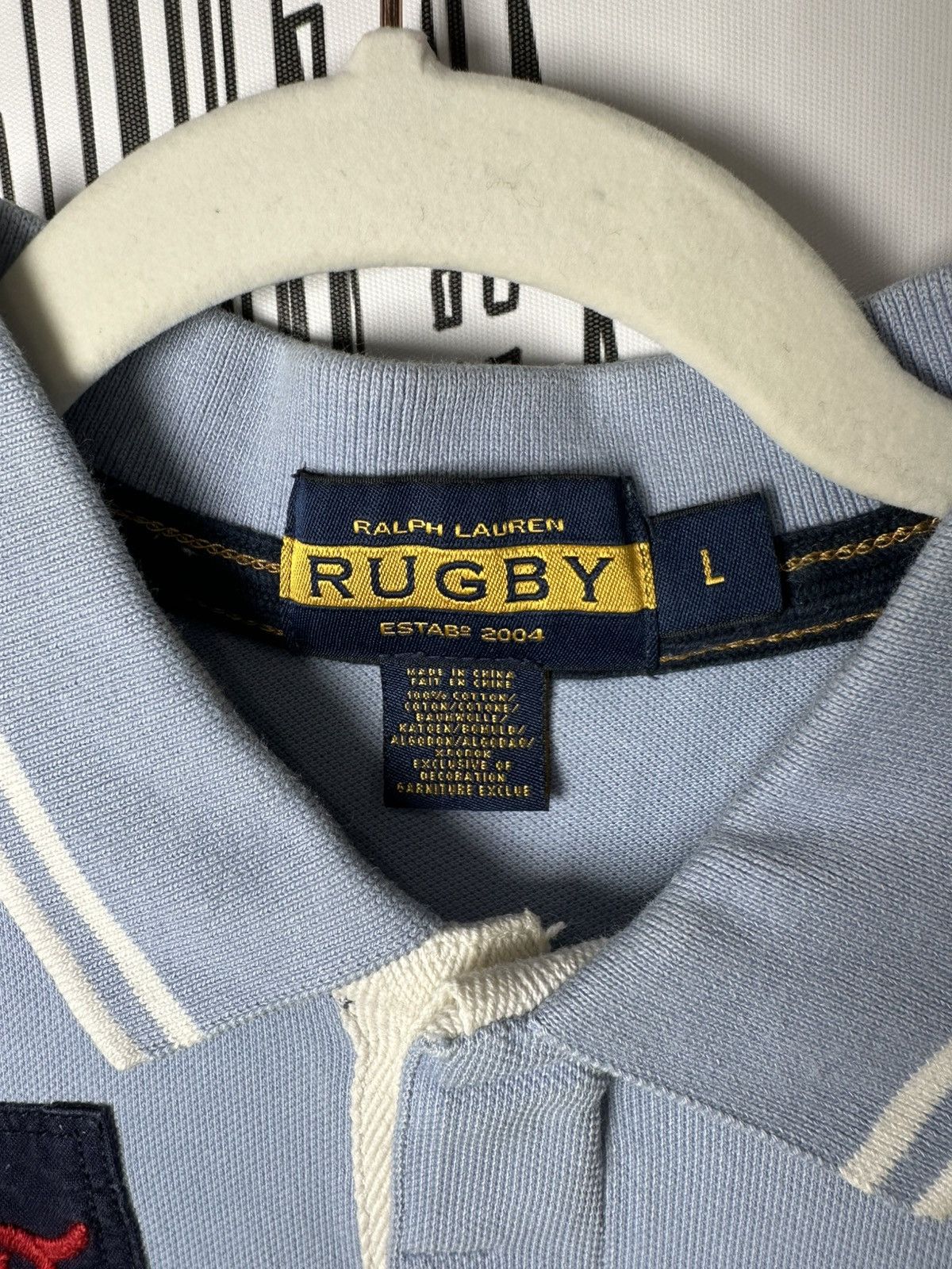 Polo Ralph Lauren Rugby Ralph Lauren Big Kicker R.L.R.C Rugby Baby Blue L Size US L / EU 52-54 / 3 - 5 Thumbnail