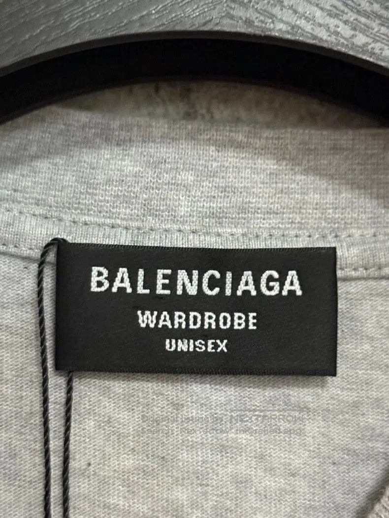 Balenciaga Balenciaga Gray Embroidered Cola T-shirt. Size US M / EU 48-50 / 2 - 4 Thumbnail