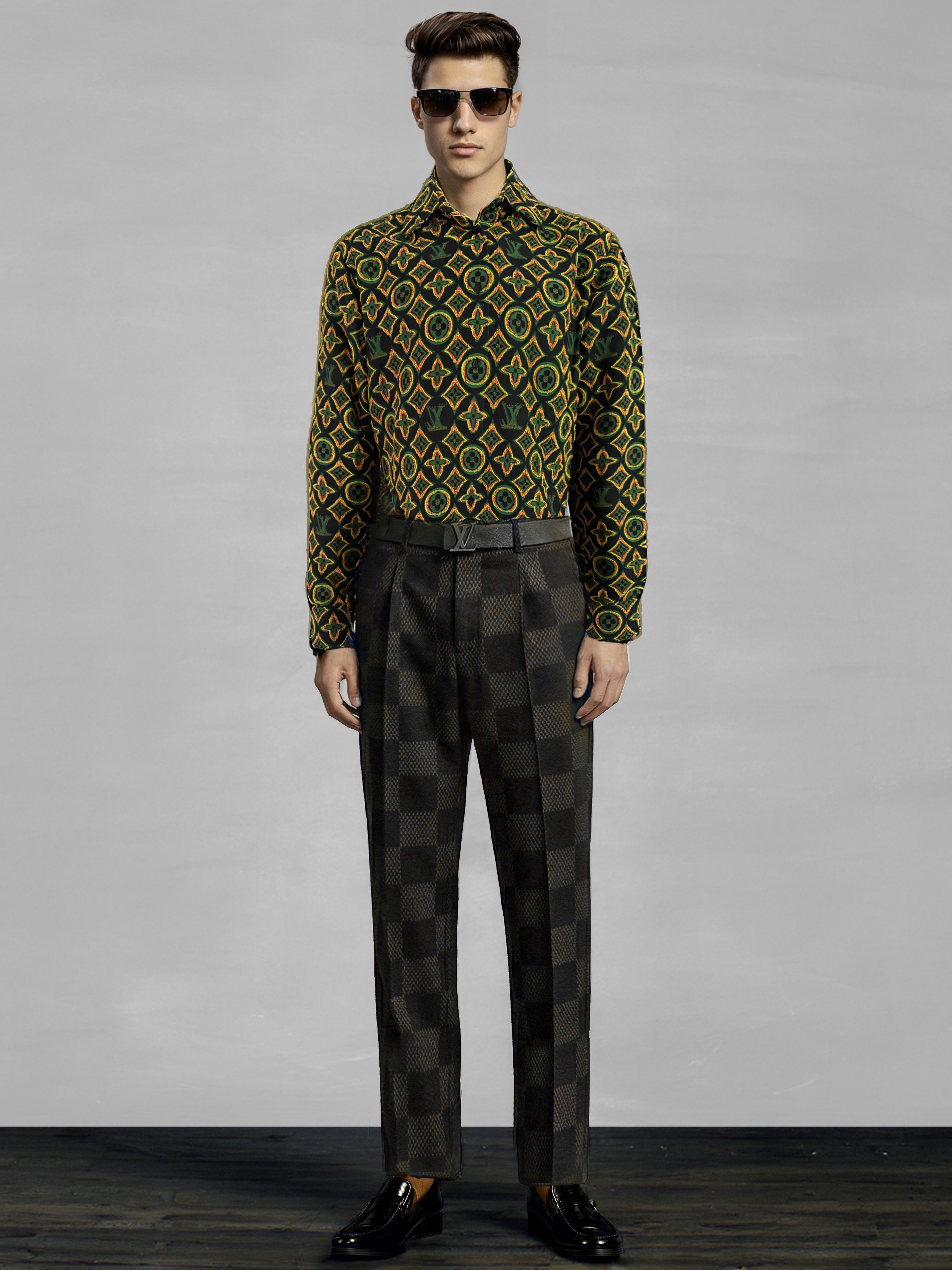 Louis Vuitton LV Jacquard Fil Coupé Shirt Size US L / EU 52-54 / 3 - 16 Thumbnail