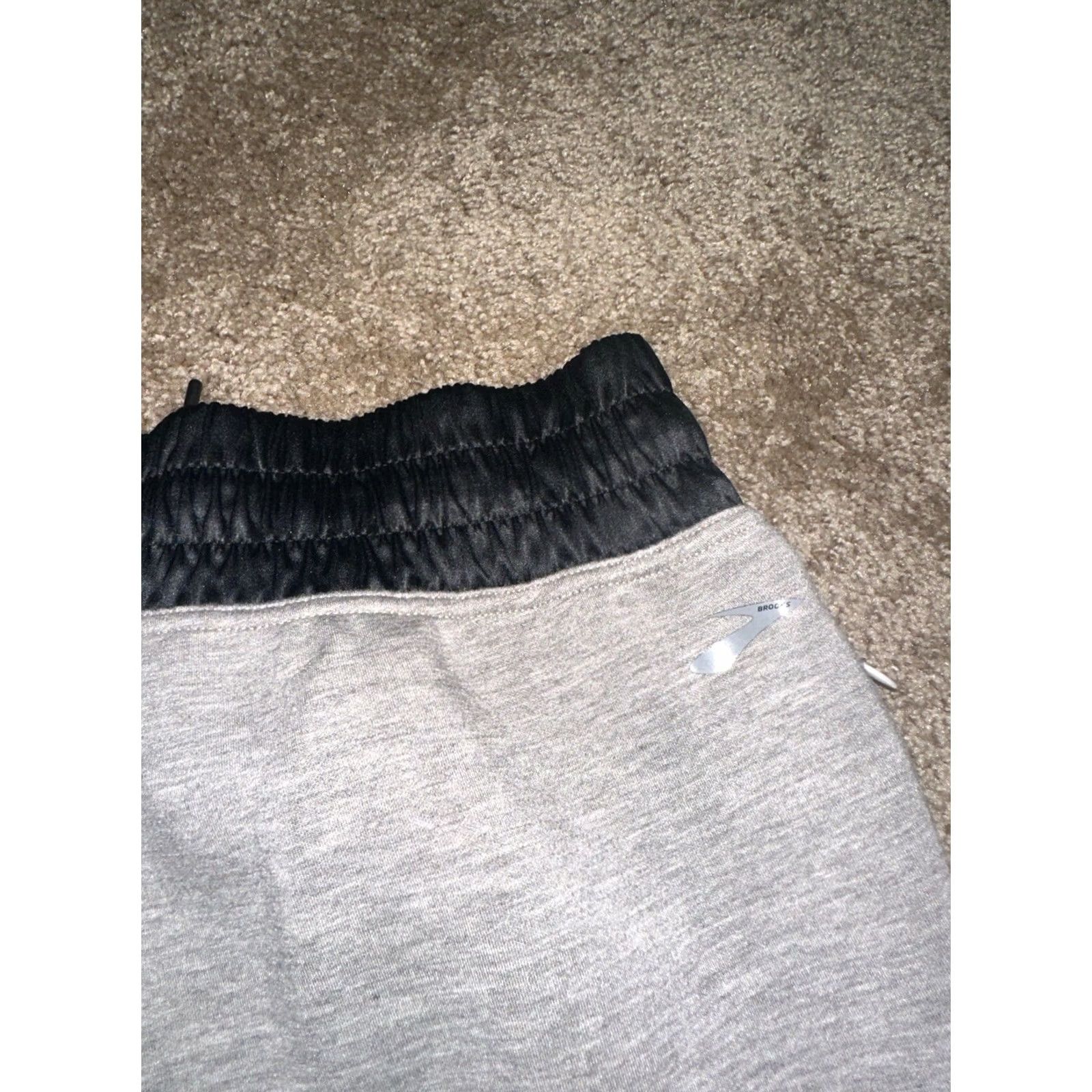 Brooks Brooks Fremont Jogger Pants Mens M Gray Tapered Fleece 100% Cotton Regular For Running Training Size US 31 - 5 Thumbnail