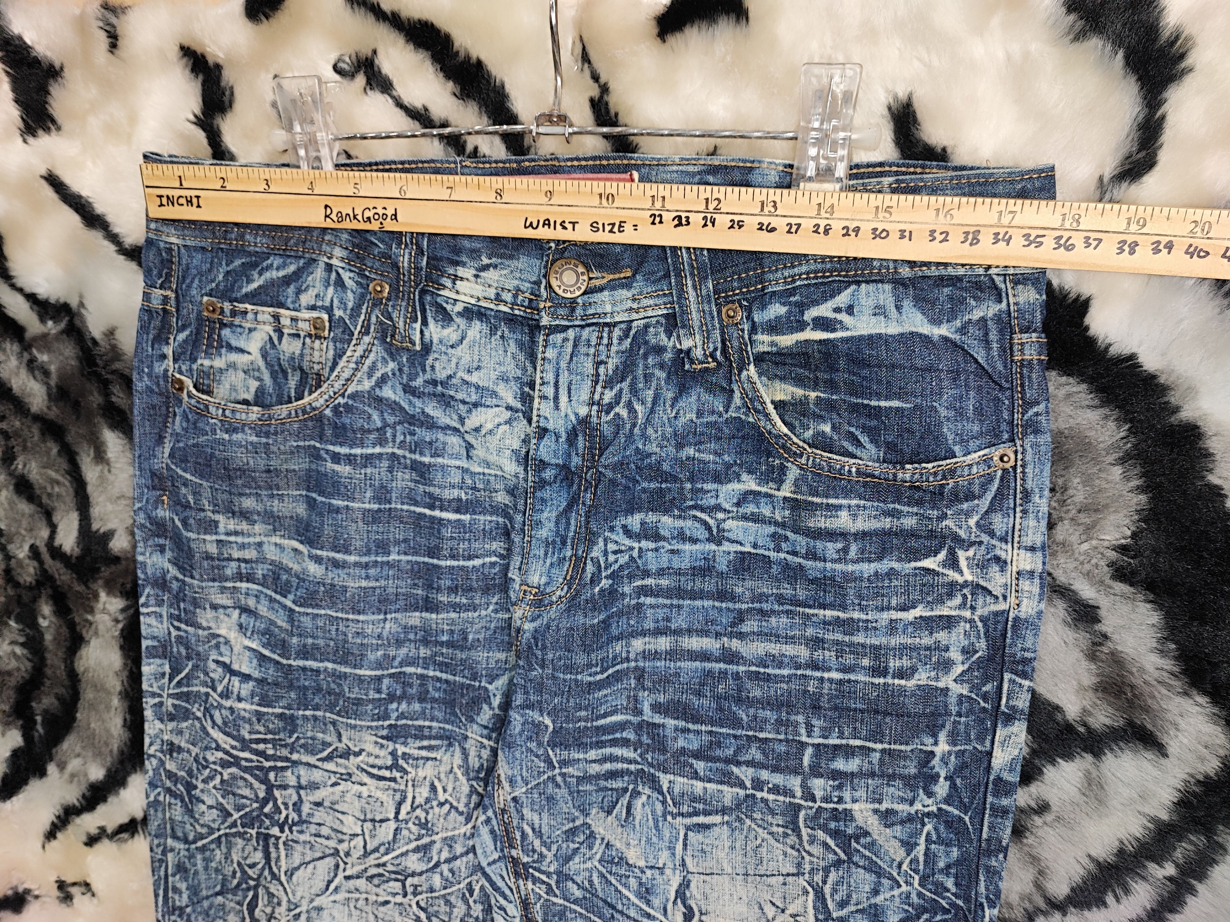 14th Addiction Vintage energy y2k bootcut baggy wide leg flare denim jeans Size US 35 - 5 Thumbnail