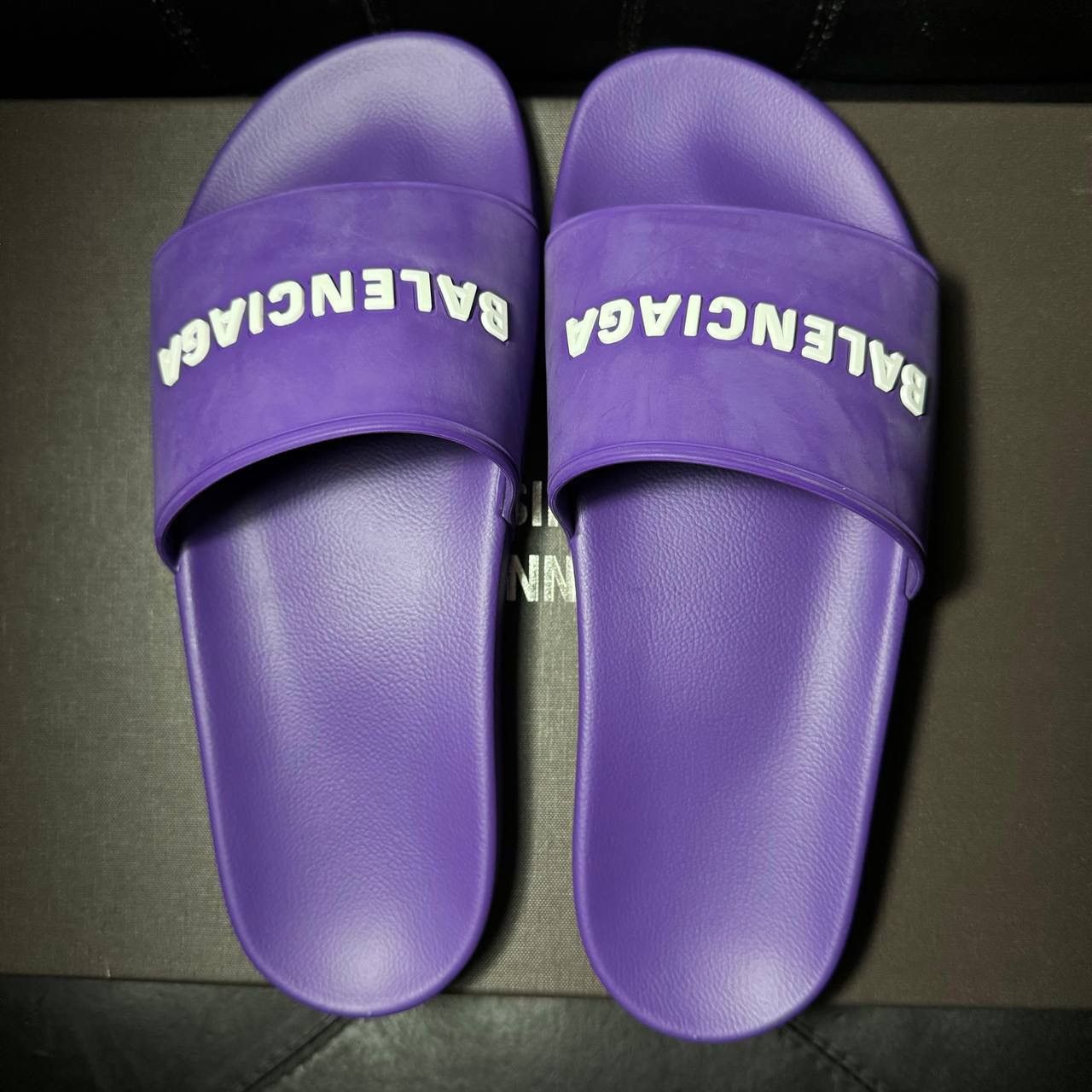 Balenciaga slippers Balenciaga pool slide purple Size US 11 / IT 41 - 5 Thumbnail