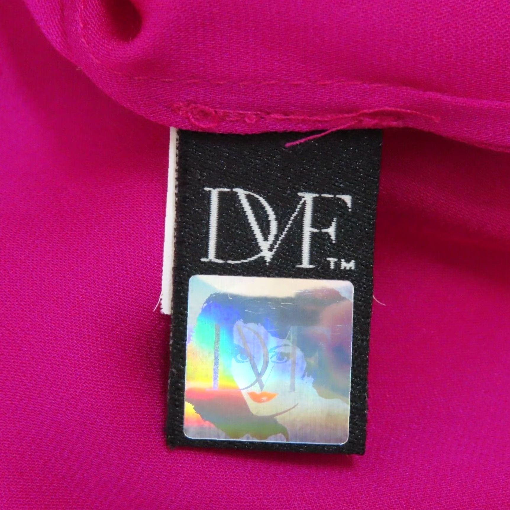 Diane von Furstenberg Diane von Furstenberg Blouse Shirt Women's 8 Dickinson Pink Long Sleeve Silk} Size M / US 6-8 / IT 42-44 - 7 Thumbnail