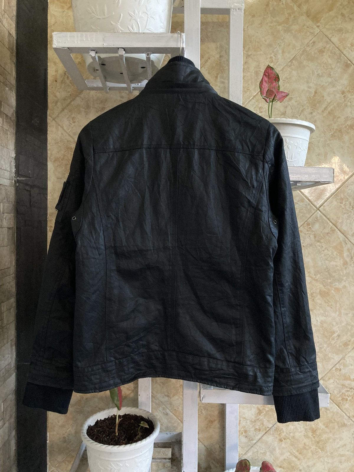 14th Addiction CIVARIZE - Multi Zipper Waxed Layers Jacket Vkei Japanese Size US M / EU 48-50 / 2 - 4 Thumbnail