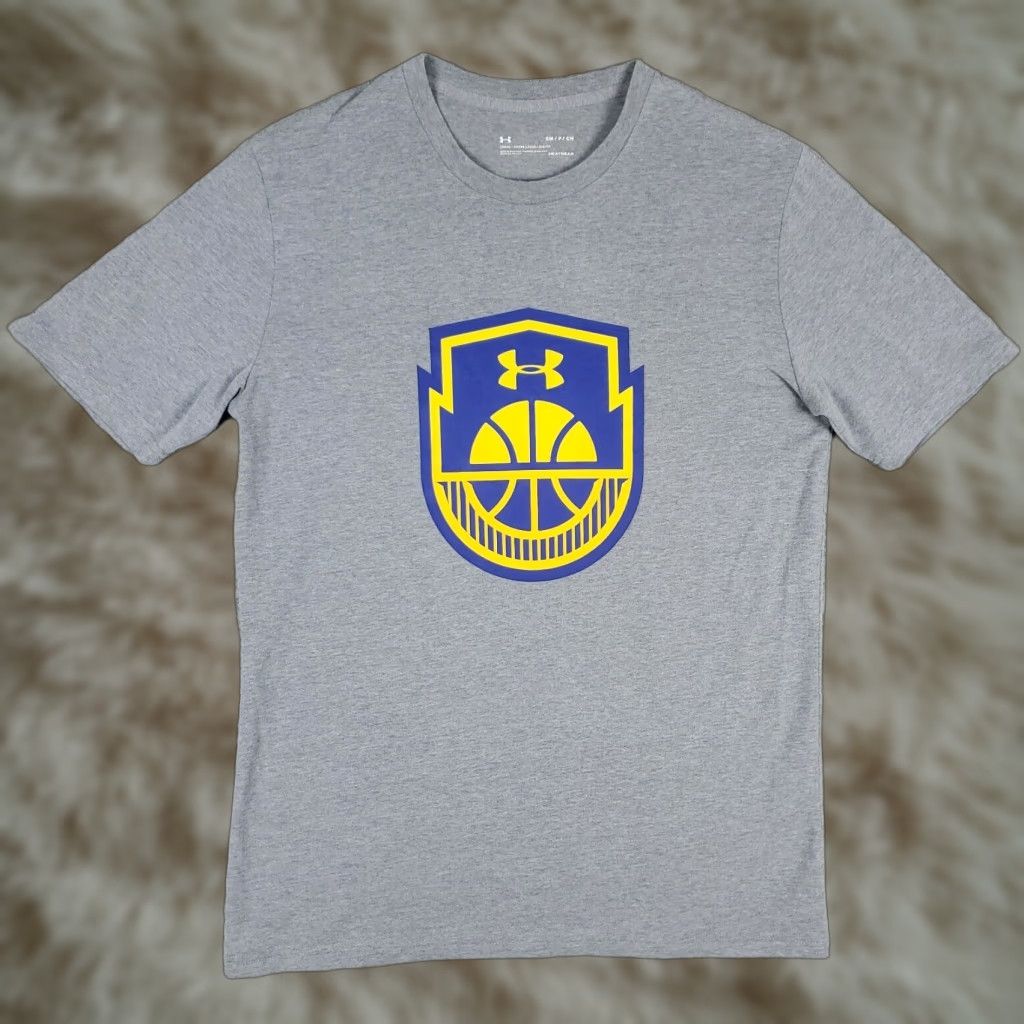 Under Armour Under Armour UA Basketball Graphic T-Shirt Adult Small Gray 90s Mens Size US S / EU 44-46 / 1 - 1 Thumbnail