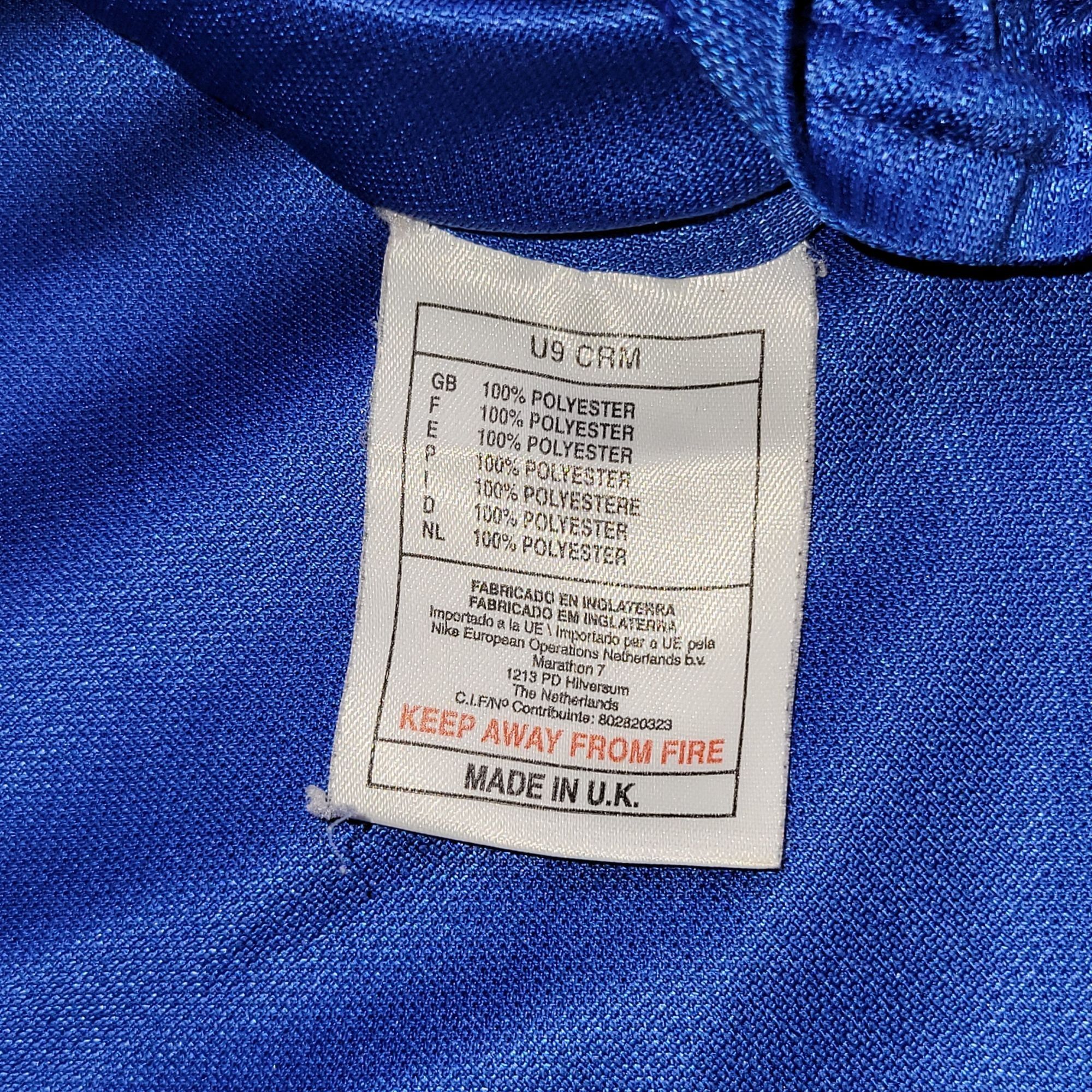 Nike Baggio Italy Nike 1998 WORLD CUP Home Soccer Jersey Shirt L Size US L / EU 52-54 / 3 - 6 Thumbnail