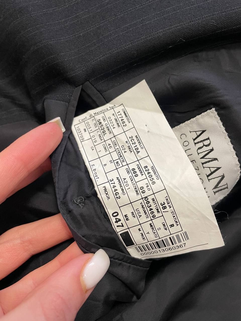Armani Collezioni Armani Collezioni Executive Line pinstripe blazer Wool Size 38R - 16 Thumbnail