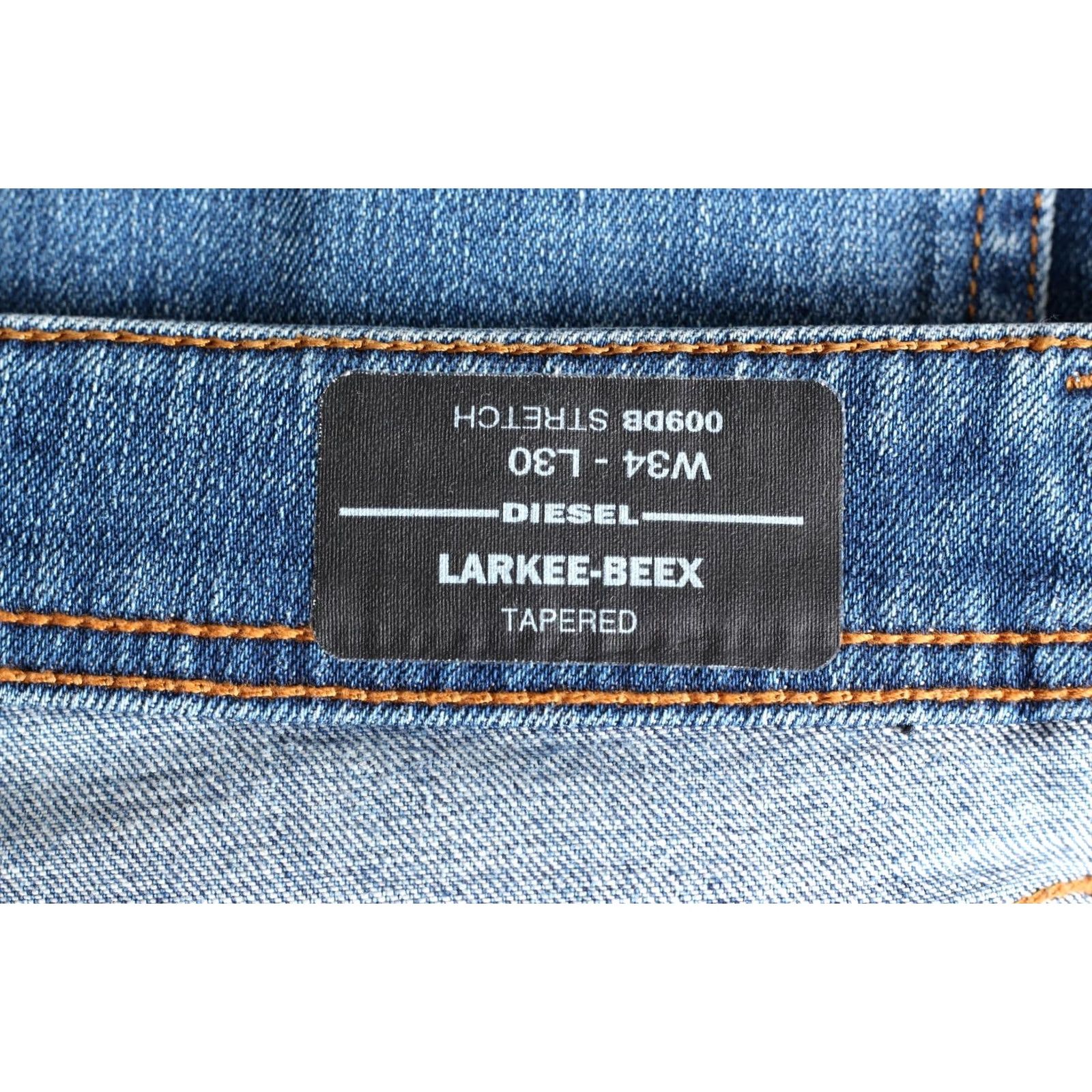 Diesel DIESEL LARKee-BEEX 009DB Stretch Tapered Jeans Men W34 L30 DZ8172 Jeans Size US 34 / EU 50 - 7 Thumbnail