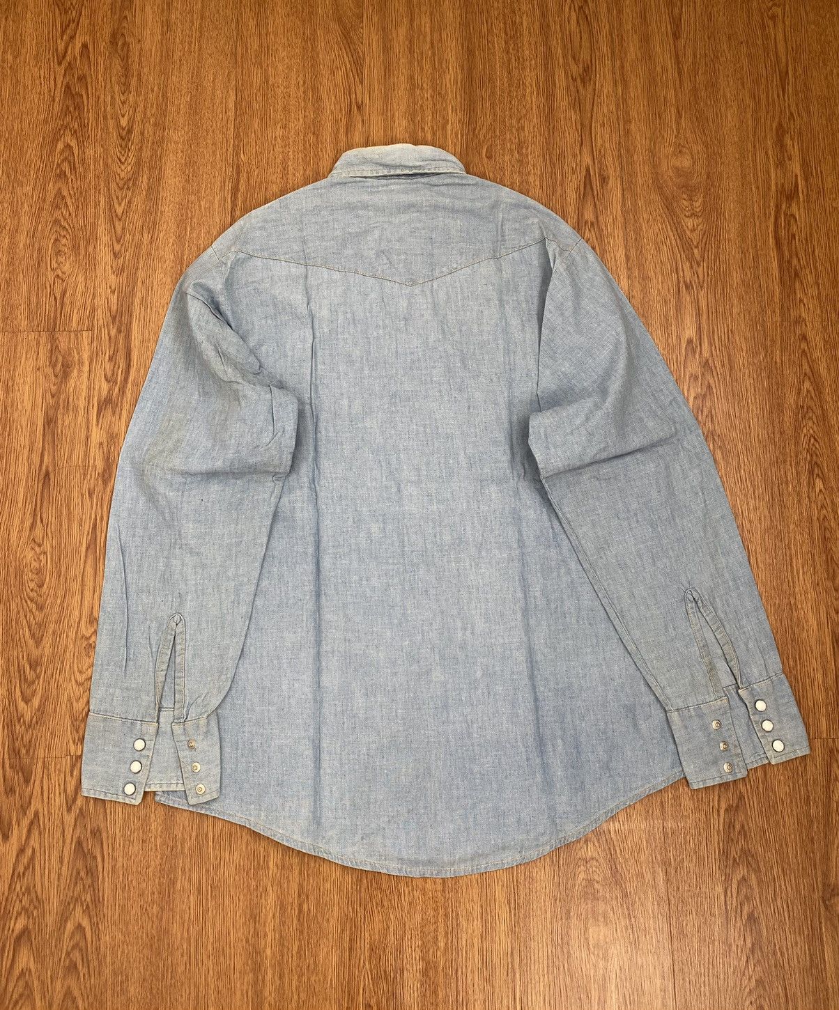 Sports Specialties × Vintage Vintage western chambray shirt Size US L / EU 52-54 / 3 - 3 Thumbnail