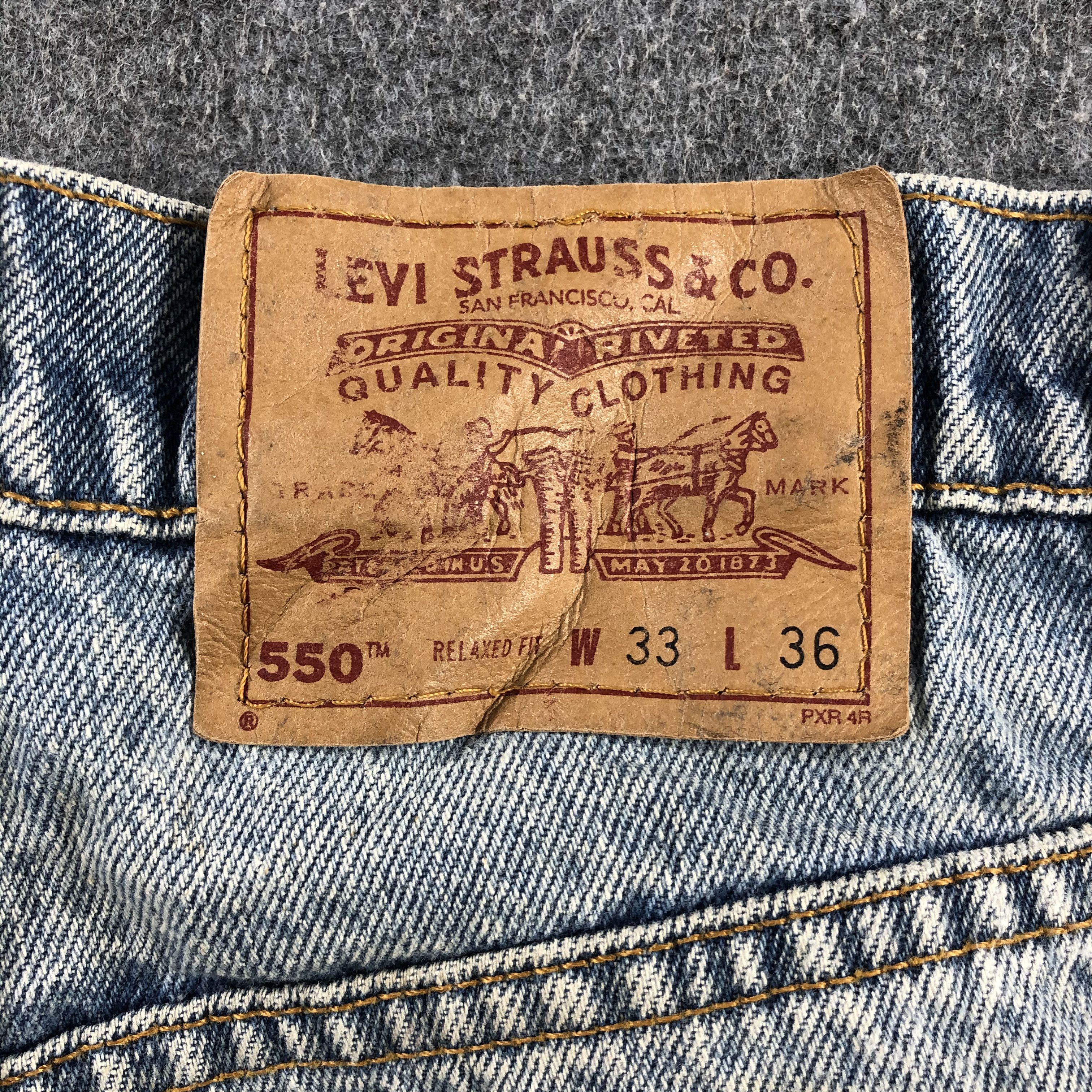 Levi's Vintage Light Wash Levis 550 Jeans-J2184 Size US 32 / EU 48 - 5 Thumbnail
