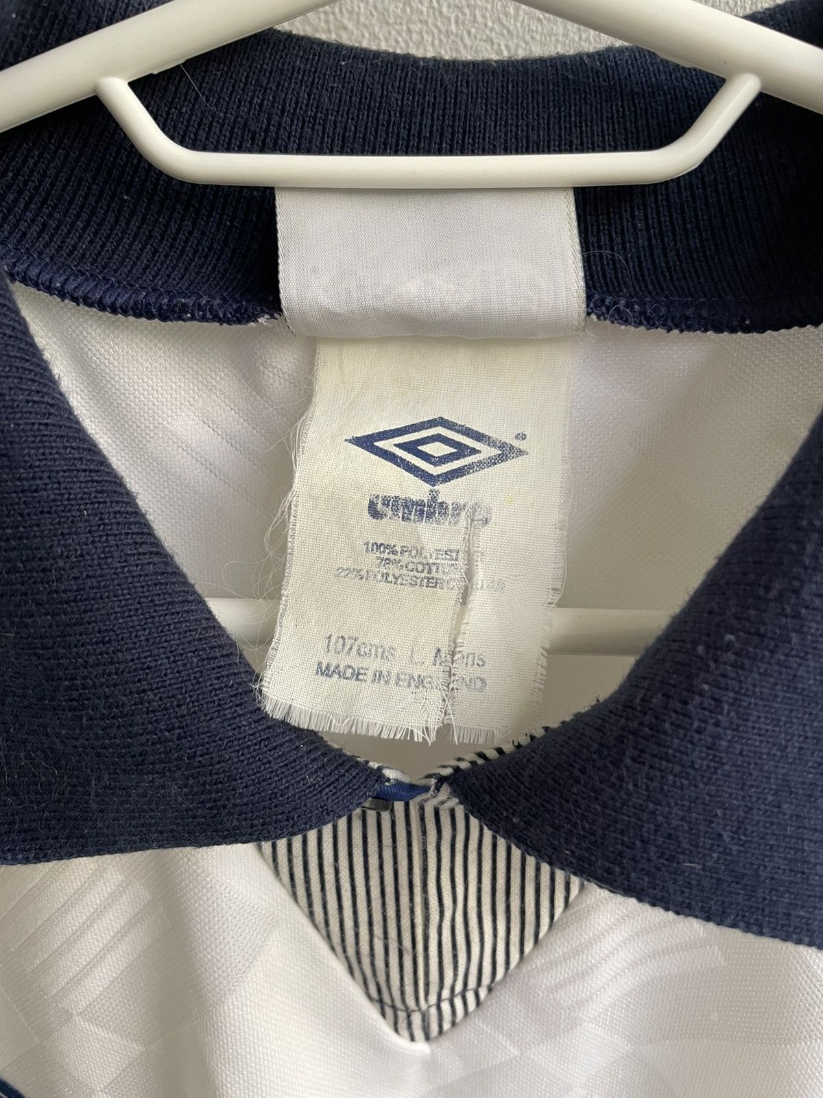 Vintage England 1990 1991 1992 Football Shirt Soccer Jersey Umbro Size US L / EU 52-54 / 3 - 10 Thumbnail