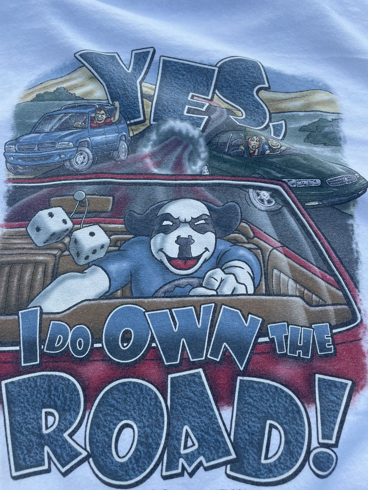 Big Dogs × Vintage Vintage Y2K Big Dog Sportswear Yes , I Do Own The Road ! Size US XL / EU 56 / 4 - 6 Thumbnail