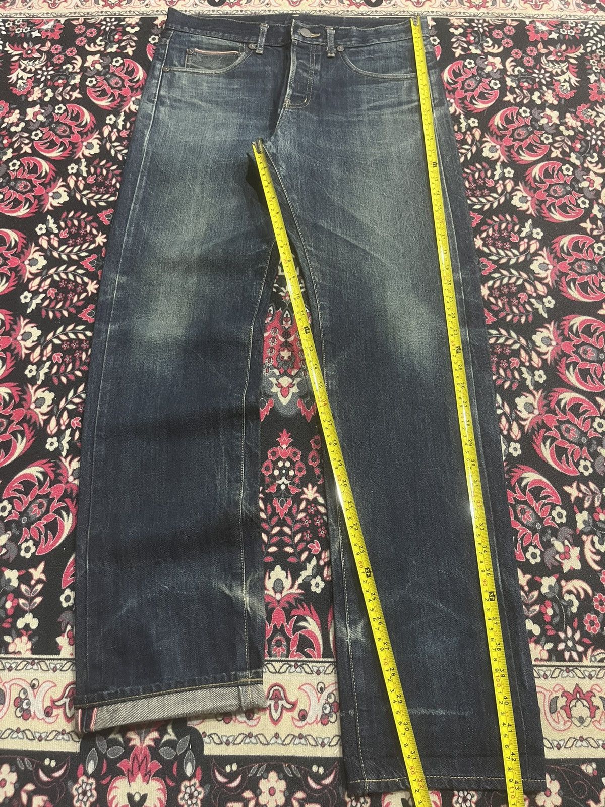 Takeo Kikuchi Vintage Takeo Kikuchi Dark Blue Faded Washed Selvedge Jeans Size US 32 / EU 48 - 14 Thumbnail