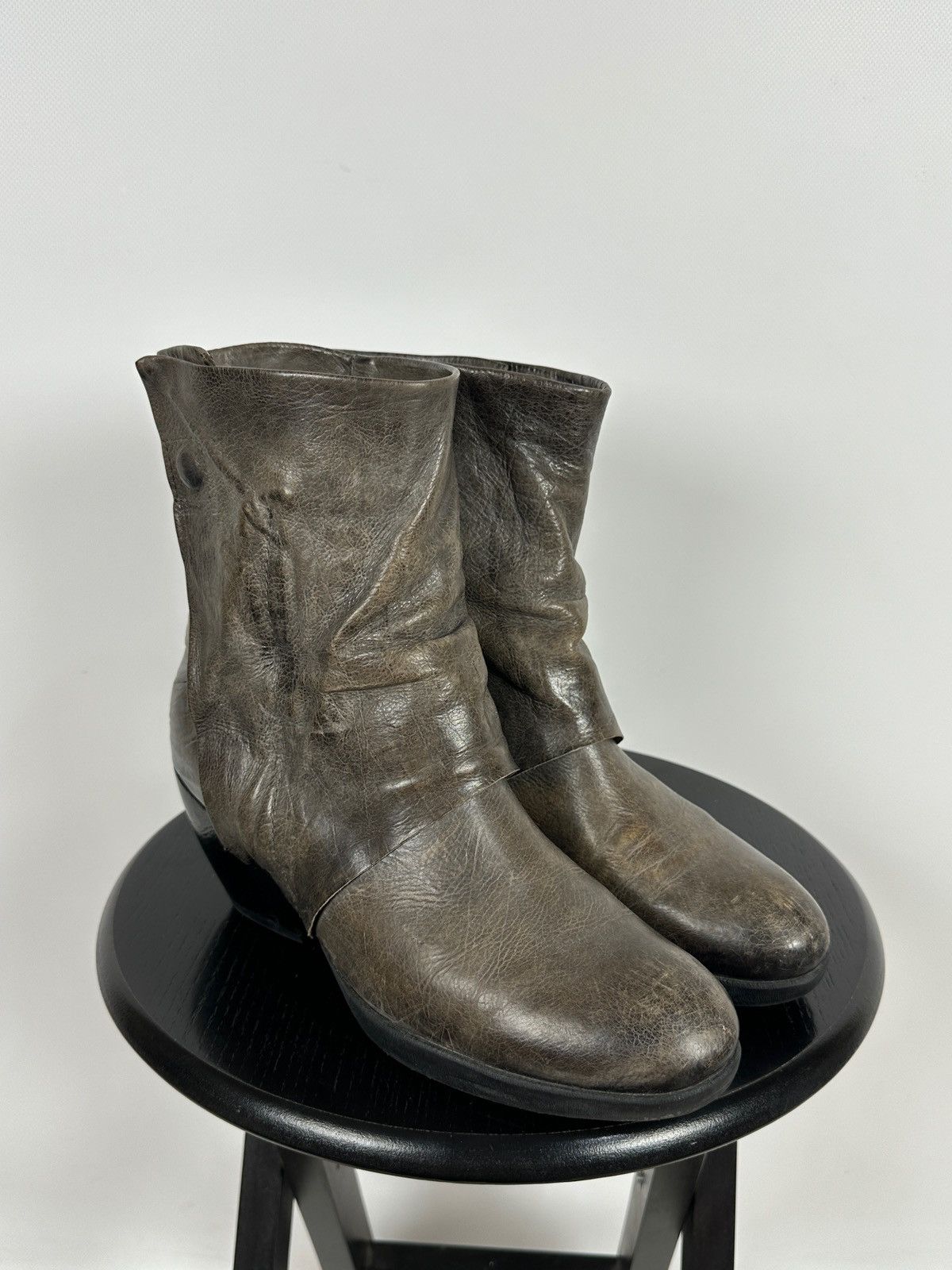 A.S.98 A.S.98. Airstep Leather Biker Ankle Boots Size US 11 / IT 41 - 5 Thumbnail