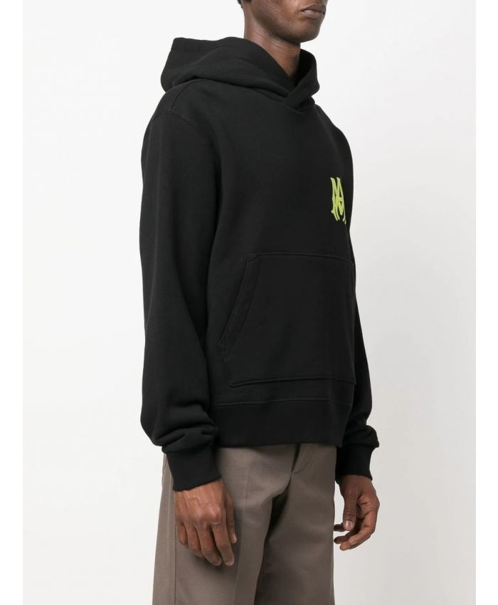 Amiri o1gr1nt1124 MA Logo Hoodie in Black/Lime Size US S / EU 44-46 / 1 - 3 Thumbnail