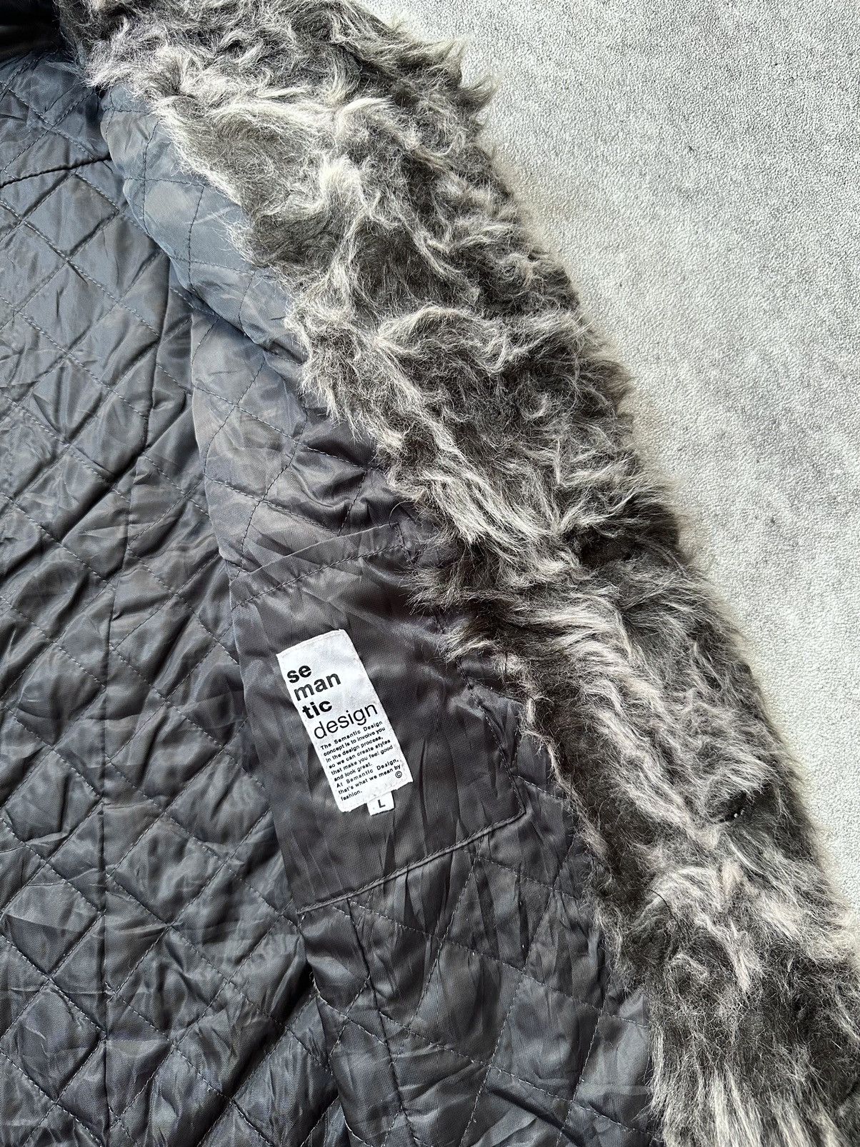 If Six Was Nine Semantic Design Fur Jacket Vkei Ifsix Lgb Style Size US L / EU 52-54 / 3 - 6 Thumbnail