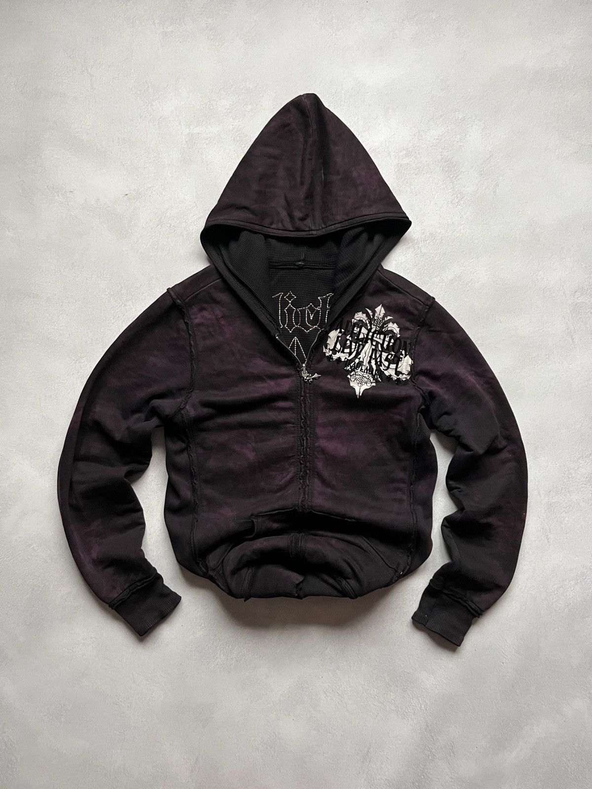 Affliction Rare Vintage Affliction Zip Hoodie y2k Skull Avant-Garde Size US M / EU 48-50 / 2 - 3 Thumbnail