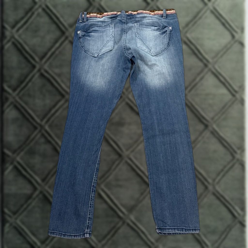 Denime VINTAGE Mudd Jeans Button Fly Low Rise Blue Denim Jeans Size 13 Women Straight XS? Wait. Size 34" / US 12 / IT 48 - 1 Thumbnail
