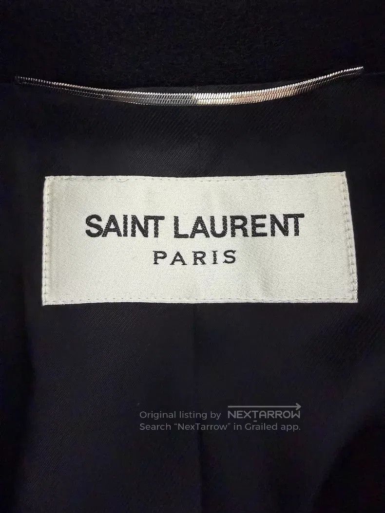 Saint Laurent Paris Saint Laurent Paris Black Wool Double-breasted Anchor Doub Size US M / EU 48-50 / 2 - 4 Thumbnail