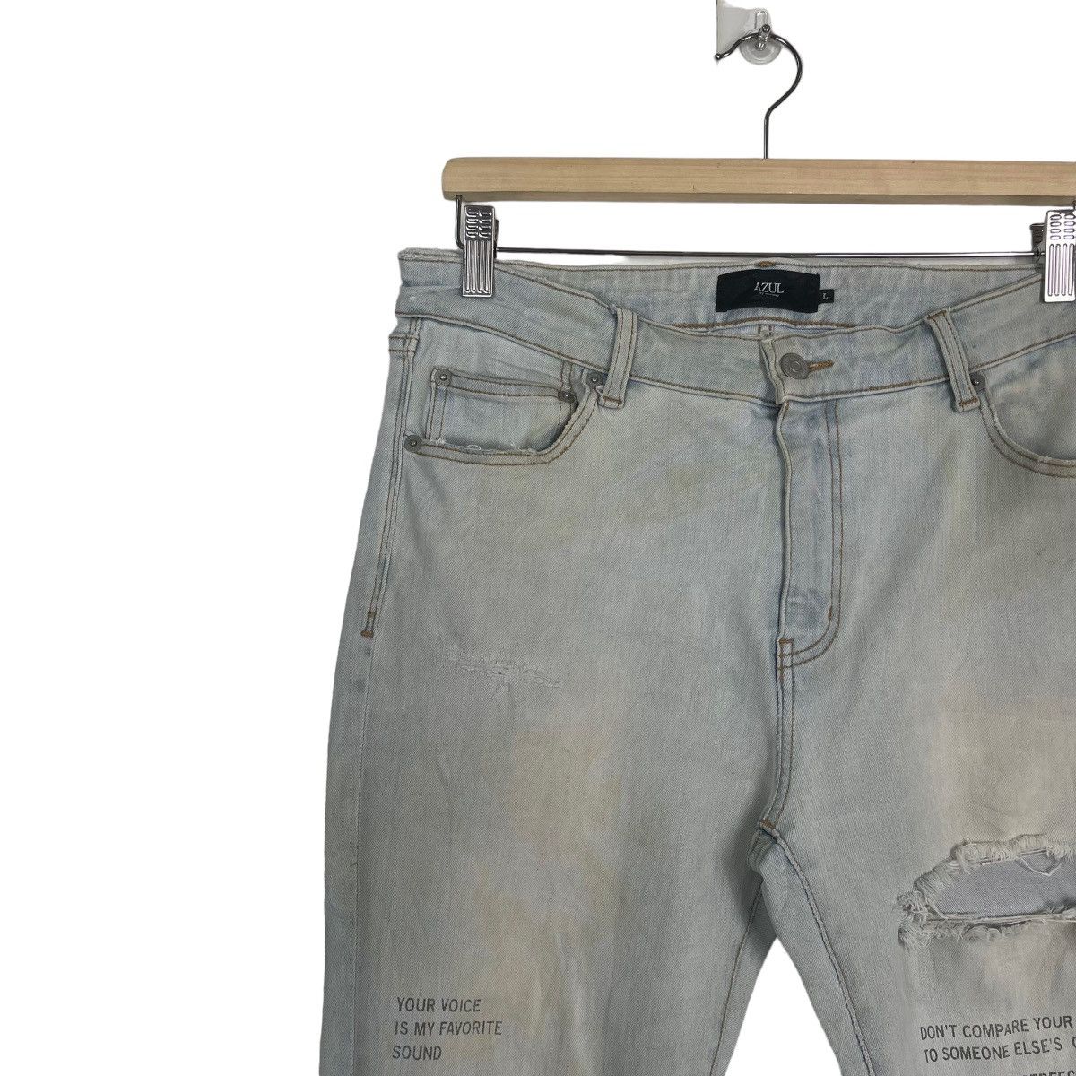 Japanese Brand Azul By Moussy Inspired Hysteric Glamour Skinny Jeans Size US 32 / EU 48 - 6 Thumbnail