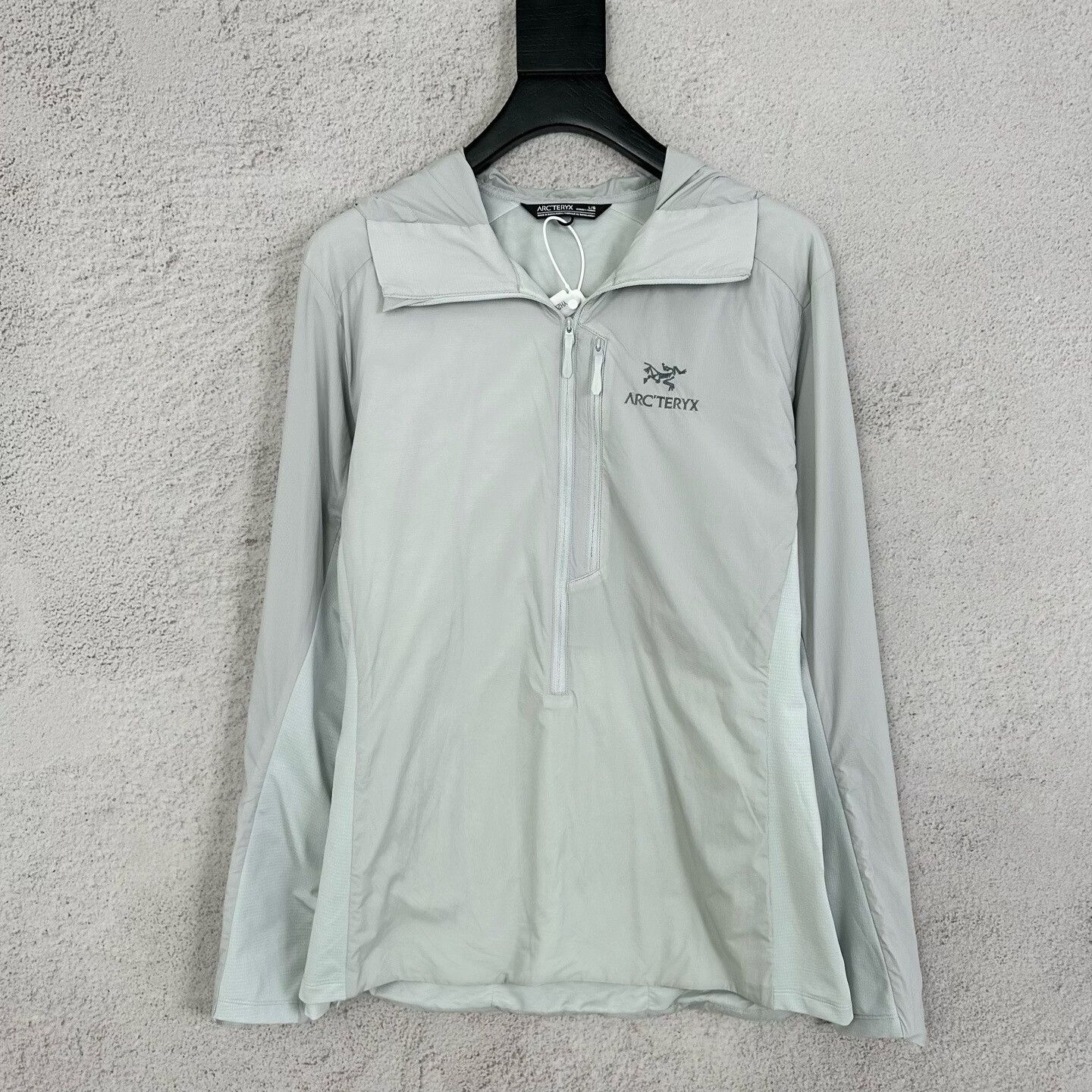 Arc'teryx ARC‘TERYX ATOM SL ANORAK Silver-Grey Zip-Down Jacket| Size L / US 10 / IT 46 - 1 Thumbnail