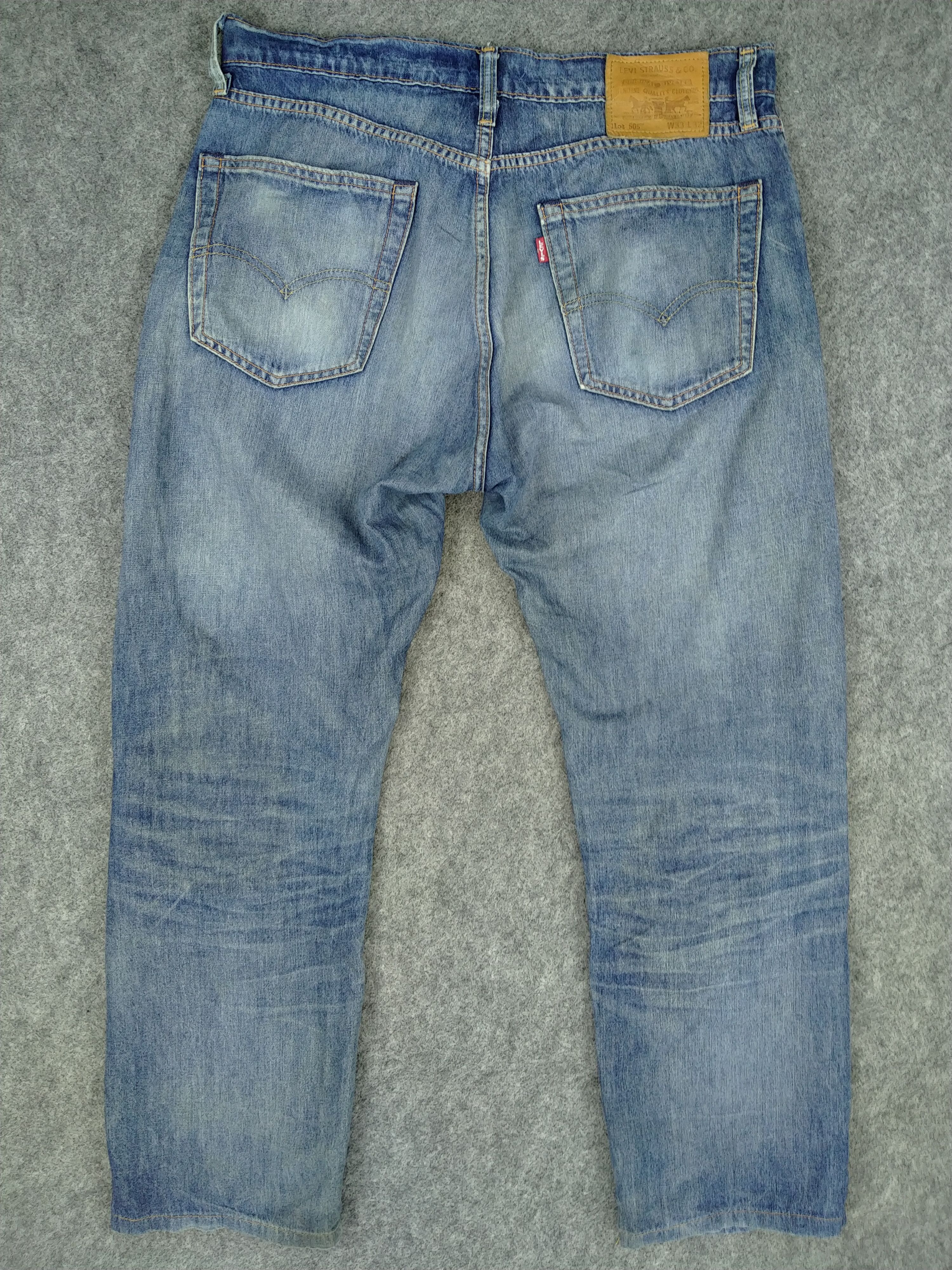 Levi's Faded Blue Levi's Premium 505 Denim 33 x 28.5 JN733 Size US 33 - 2 Thumbnail