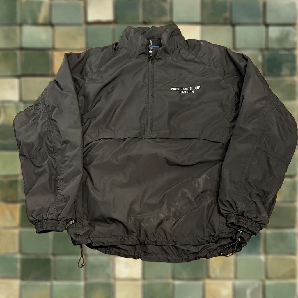 Champion VINTAGE Forrester Golf President’s Cup Champion Windbreaker Jacket Large 90s 80s Black Mens Size US L / EU 52-54 / 3 - 1 Thumbnail