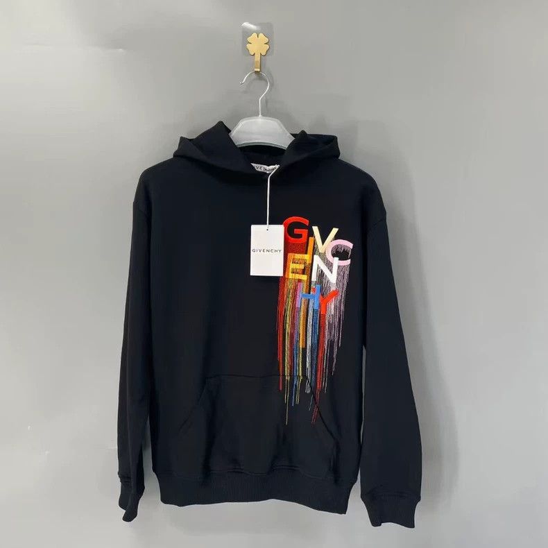 Givenchy Rainbow Embroidered Logo Hoodie