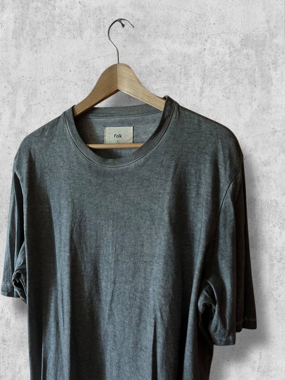 Folk FOLK Single Stitch Vintage Fabric Washed tee t shirt Size US L / EU 52-54 / 3 - 3 Thumbnail