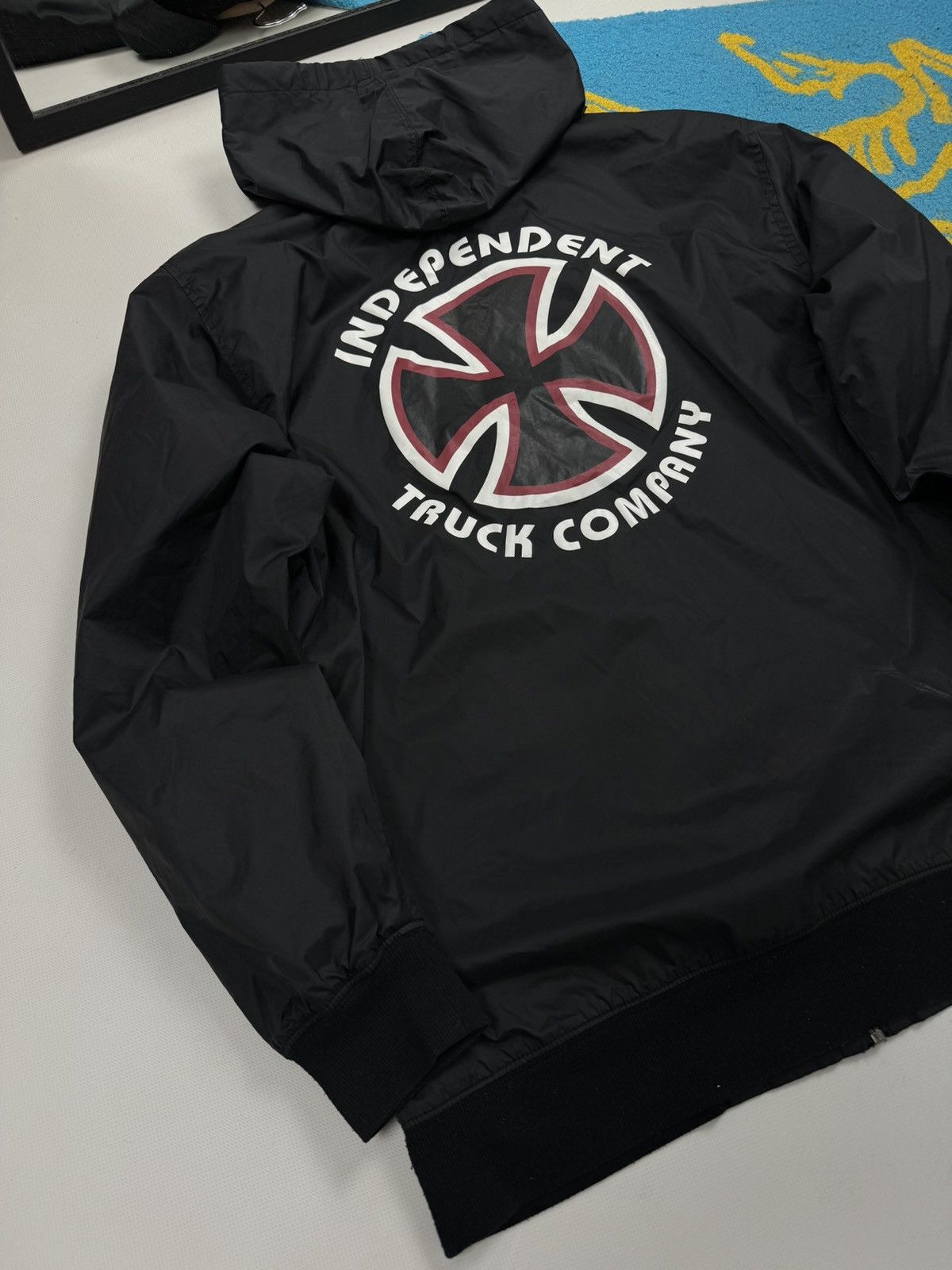 Vintage Independent Truck Company Back Print Nylon Jacket