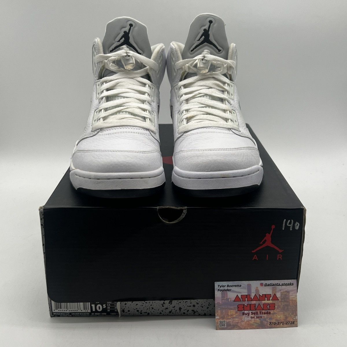 Jordan Brand Air Jordan 5 metallic white Size US 10.5 / EU 43-44 - 2 Thumbnail