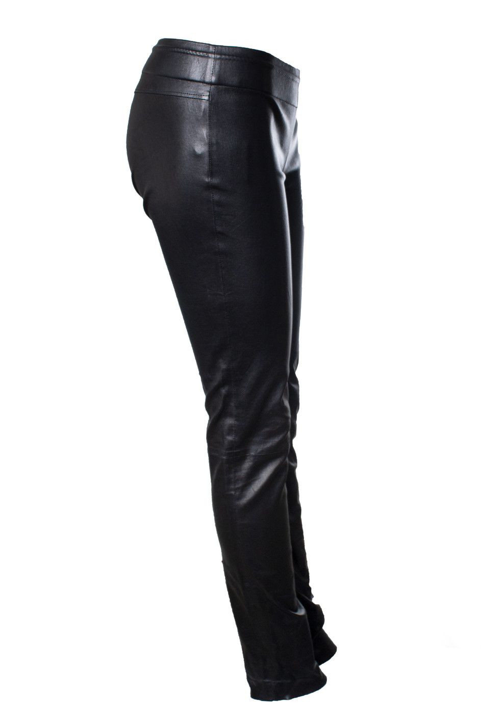 Yves Saint Laurent Yves Saint Laurent, leather trousers in black Size 28" / US 6 / IT 42 - 4 Thumbnail