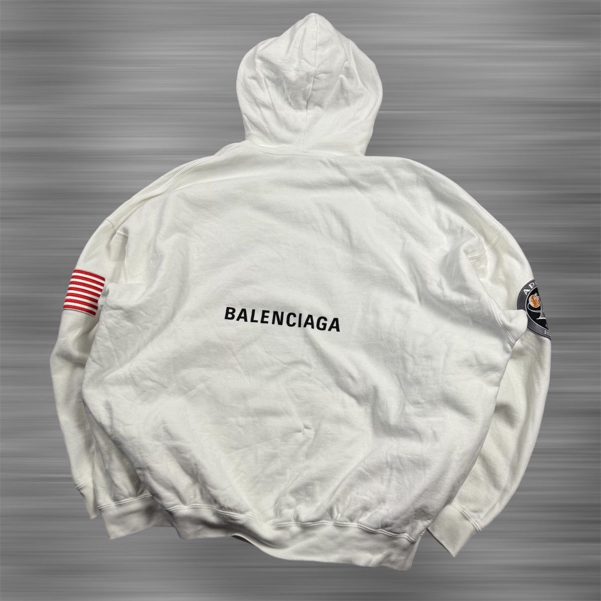 Balenciaga Balenciaga x Nasa ‘White’ Hoodie Size US S / EU 44-46 / 1 - 4 Thumbnail