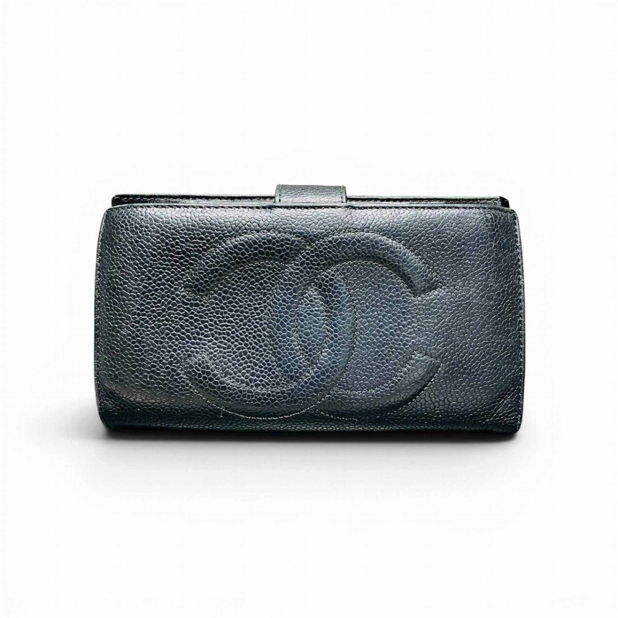 Chanel Chanel Coco Mark Bi-fold Wallet, Caviar Leather Size ONE SIZE - 1 Thumbnail