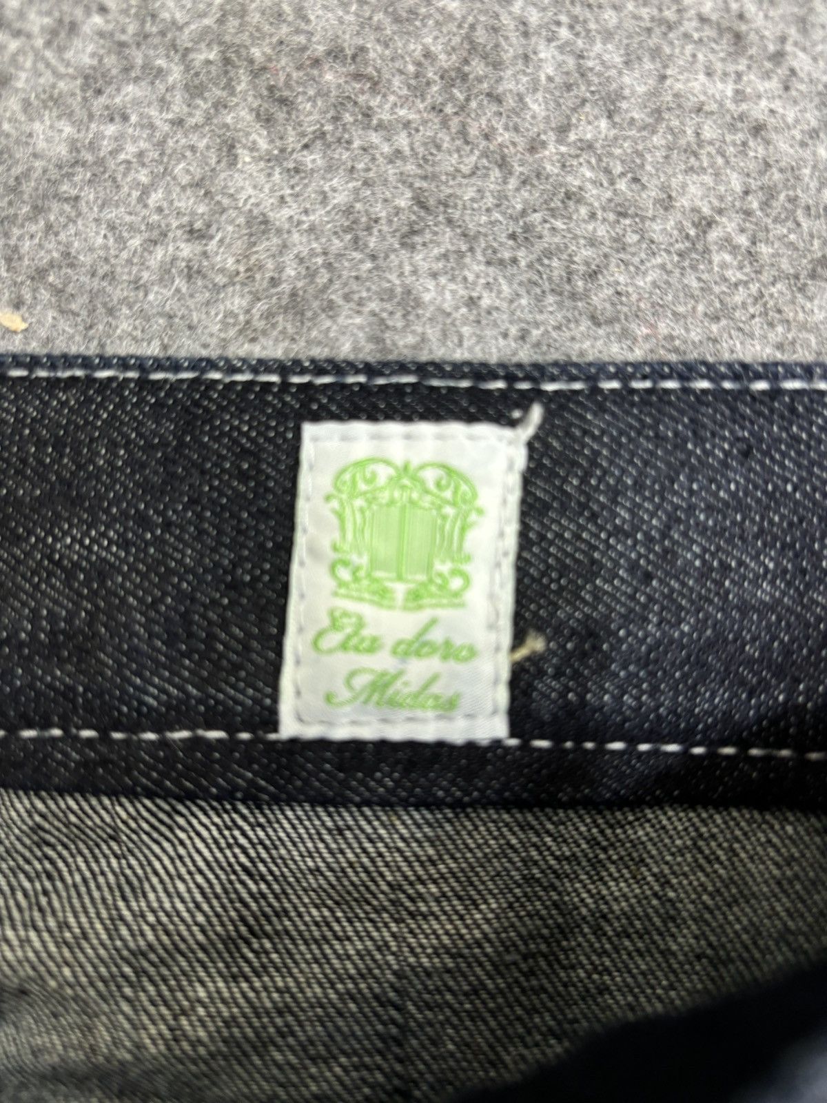 Japanese Brand 💥 Japan Style💥Eta Doro Midas Rare Design Slim Denim F511 Size US 31 - 8 Thumbnail