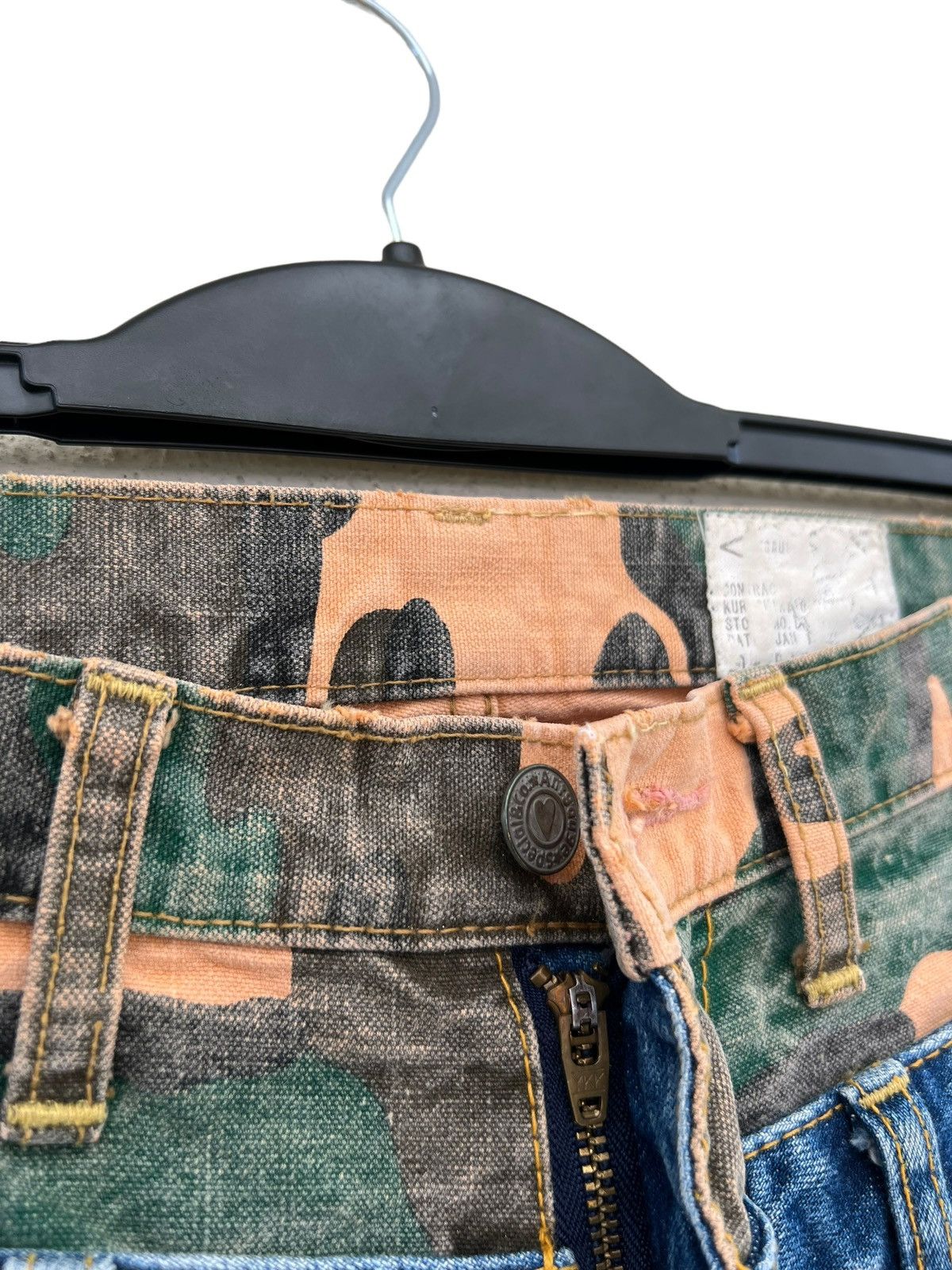 Vintage Antgauge Japan Double Waist Rips Distressed Denim Size US 29 - 7 Thumbnail