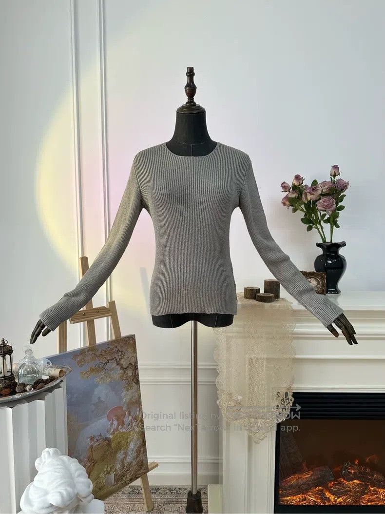 Hermes Hermes Margiela period women's silk side-buttoned knit top Size XS / US 0-2 / IT 36-38 - 1 Thumbnail