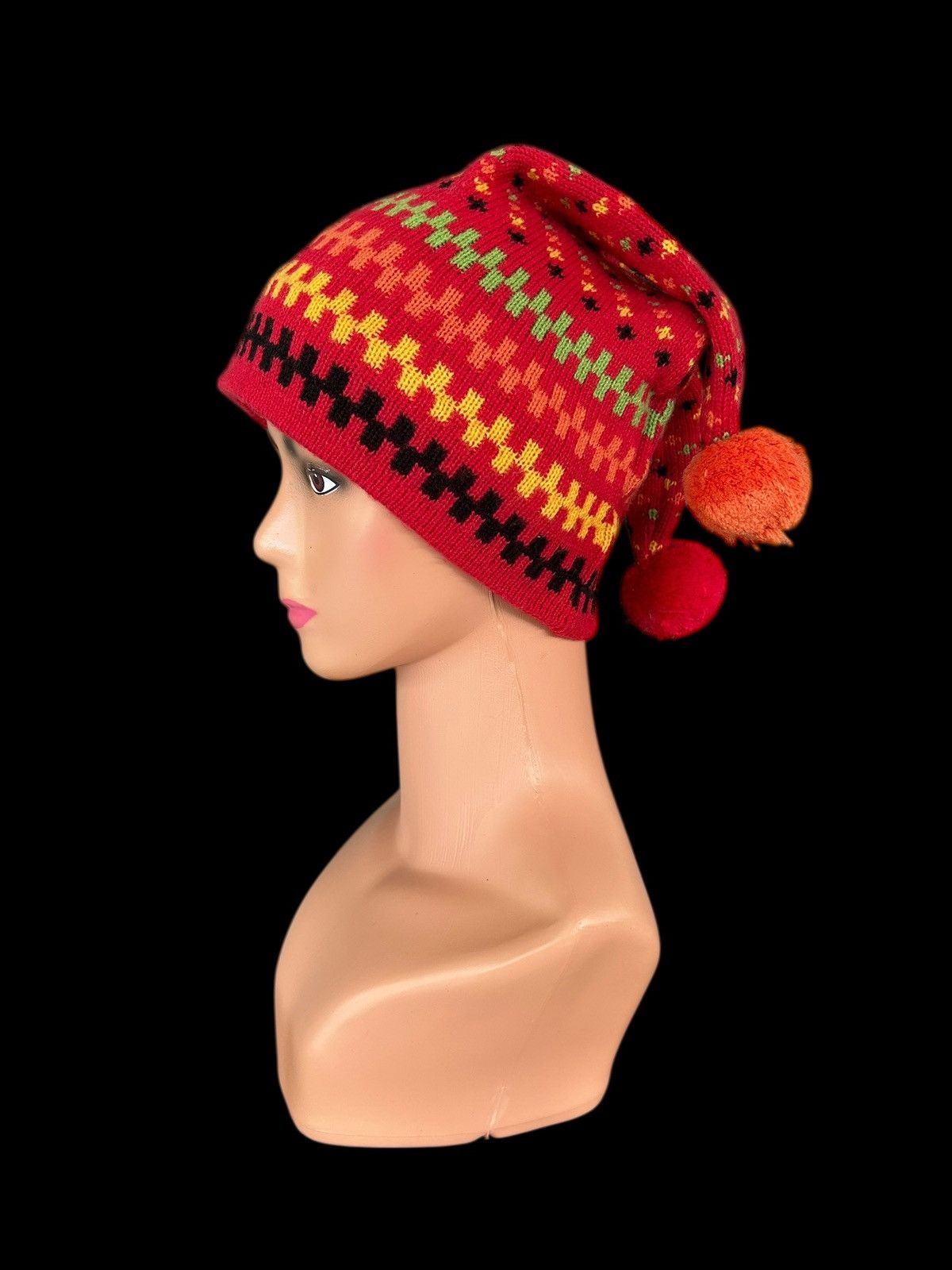 Japanese Brand × Kapital × Vintage Bunny Horn Devil Vintage Bonita Beanie Hats Size ONE SIZE - 3 Thumbnail
