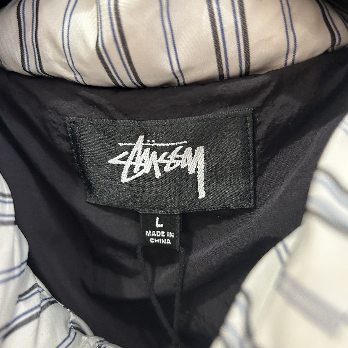 Stussy Stussy Stripe Down Puffer Jacket Size US L / EU 52-54 / 3 - 3 Thumbnail