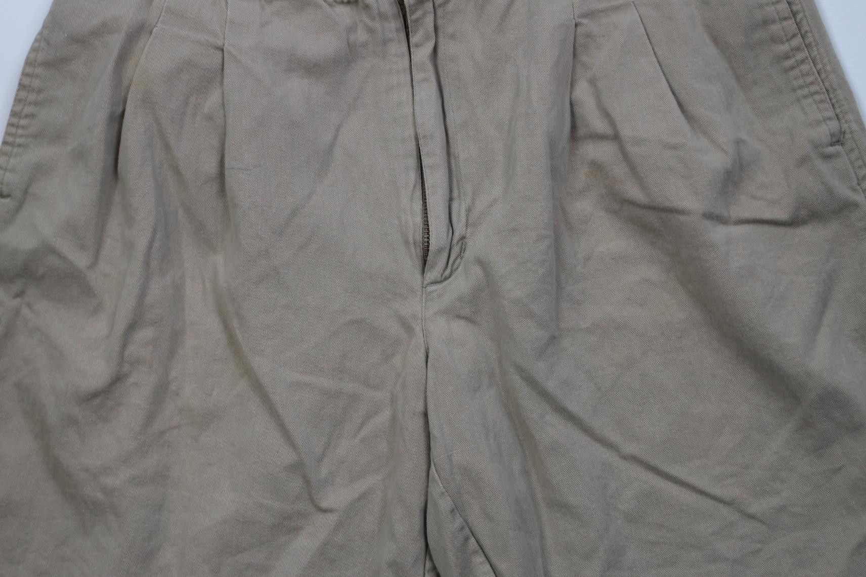 Vintage Vintage 90s Streetwear Above Knee Chino Shorts Beige Cotton Size US 32 / EU 48 - 3 Thumbnail
