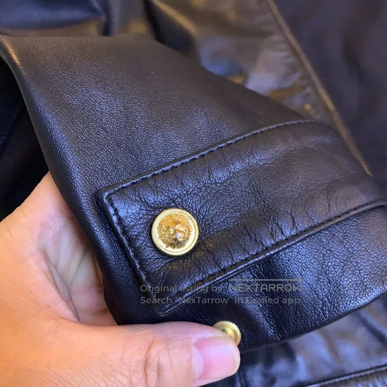 Versace Versace Leather coat Size L / US 10 / IT 46 - 6 Thumbnail
