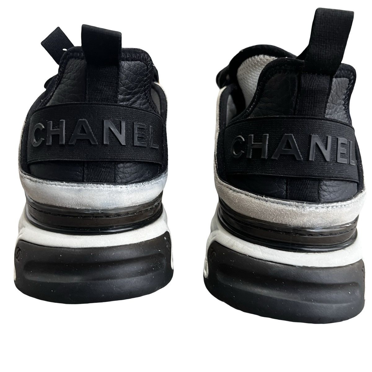 Chanel CHANEL Logo Matelasse Coco Mark Sneakers mesh Suede White Size US 9 / EU 42 - 3 Thumbnail