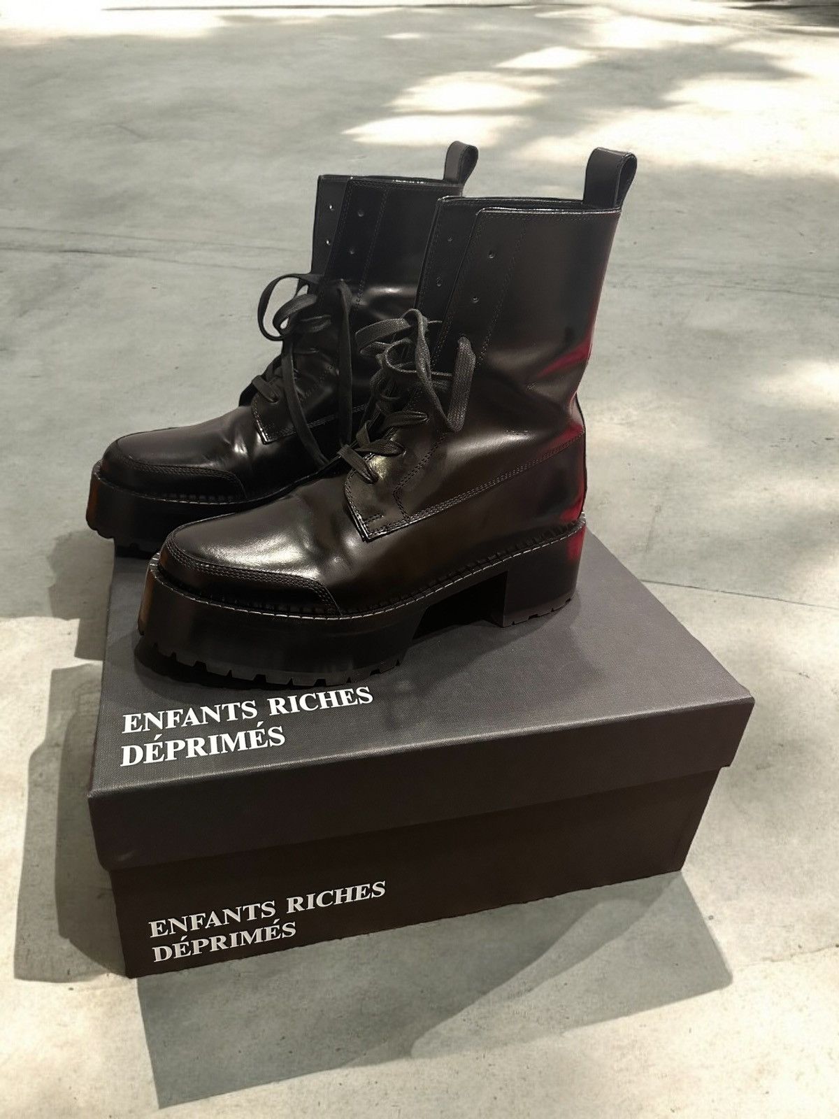 Enfants Riches Deprimes Enfants Riches Deprimes Disco Stomper Leather Boots Size US 8.5 / EU 41-42 - 2 Thumbnail