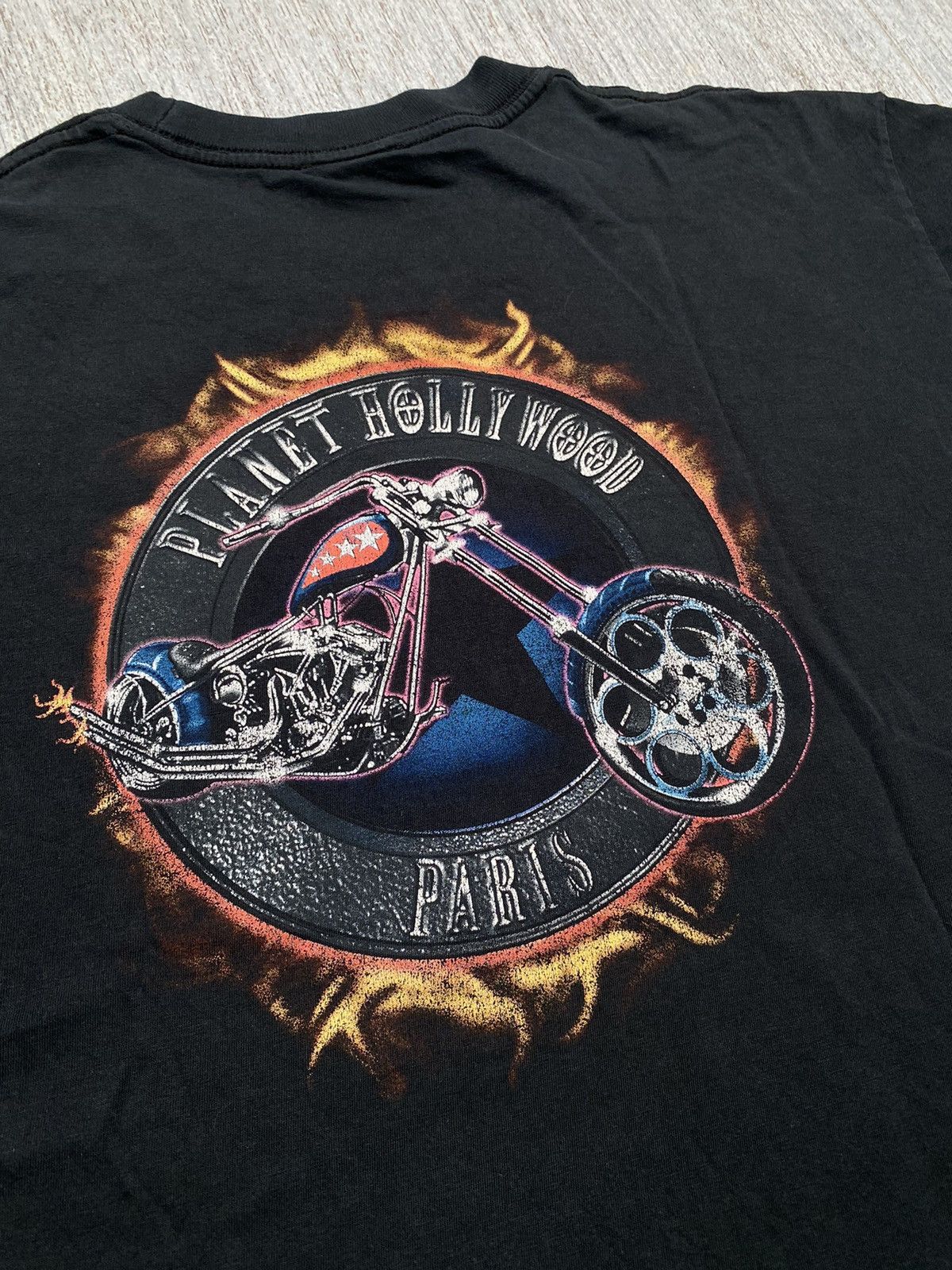 Planet Hollywood × Vintage Vintage 1998 Planet Hollywood Rider Tee Paris Center Logo Size US L / EU 52-54 / 3 - 11 Thumbnail