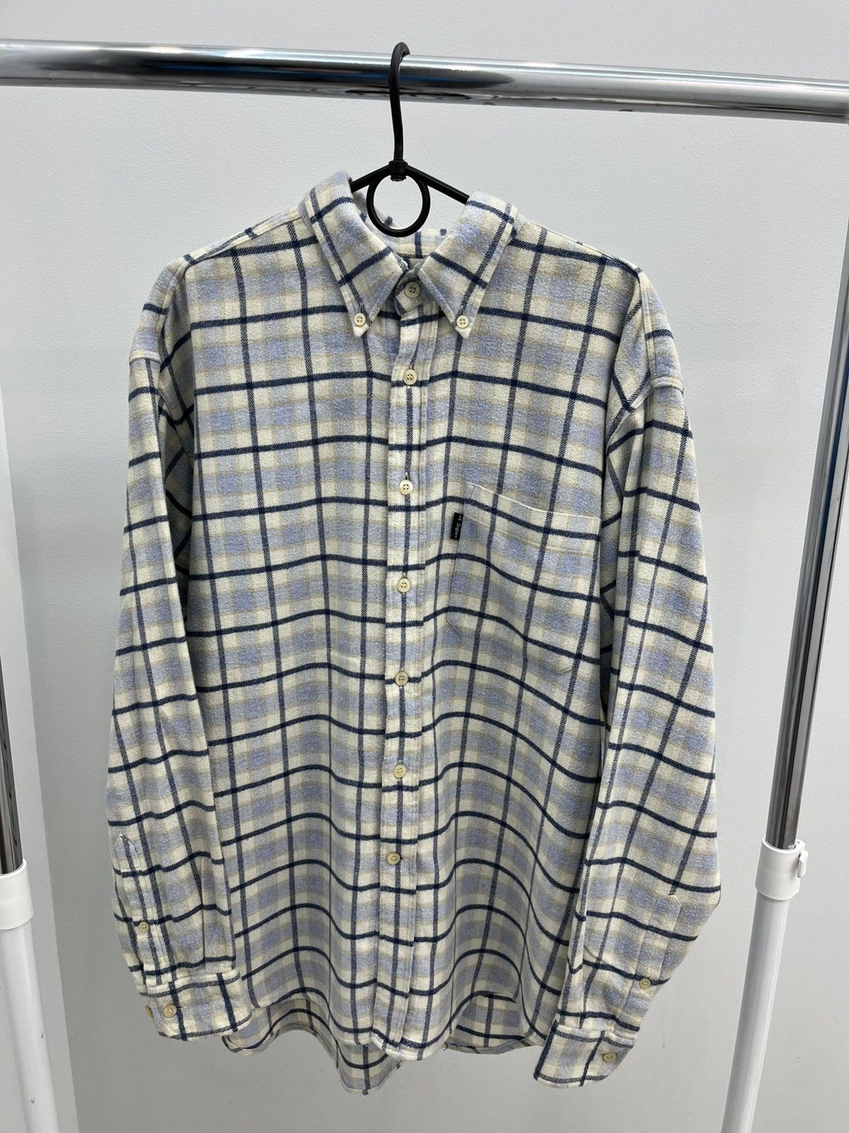 Ermenegildo Zegna Ermenegildo Zegna Check Flannel Heavy Cotton Shirt Overshirt Size US L / EU 52-54 / 3 - 5 Thumbnail