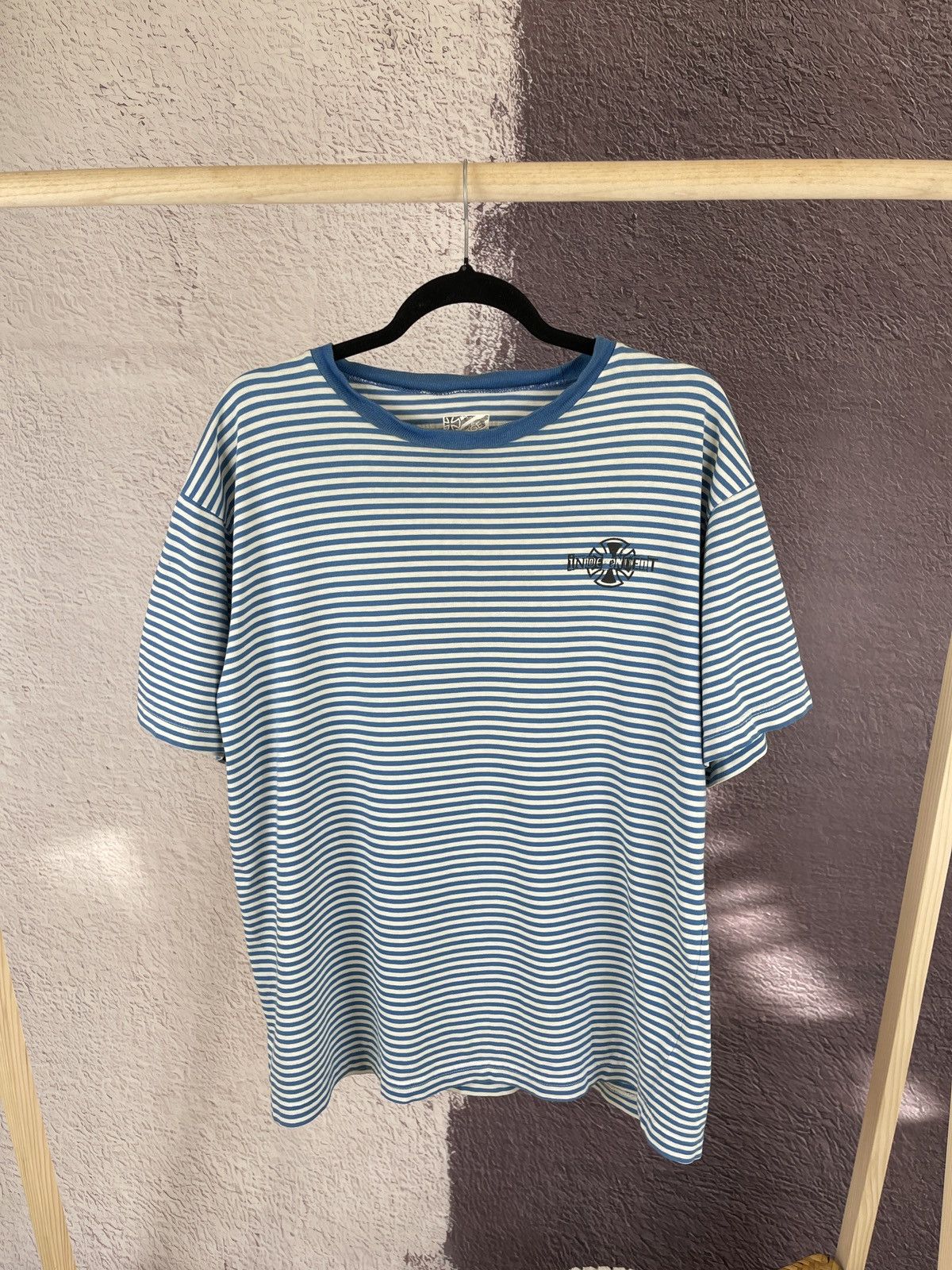 Other Independent Truck Co. Vintage striped double logo tee shirt Size US XL / EU 56 / 4 - 1 Thumbnail