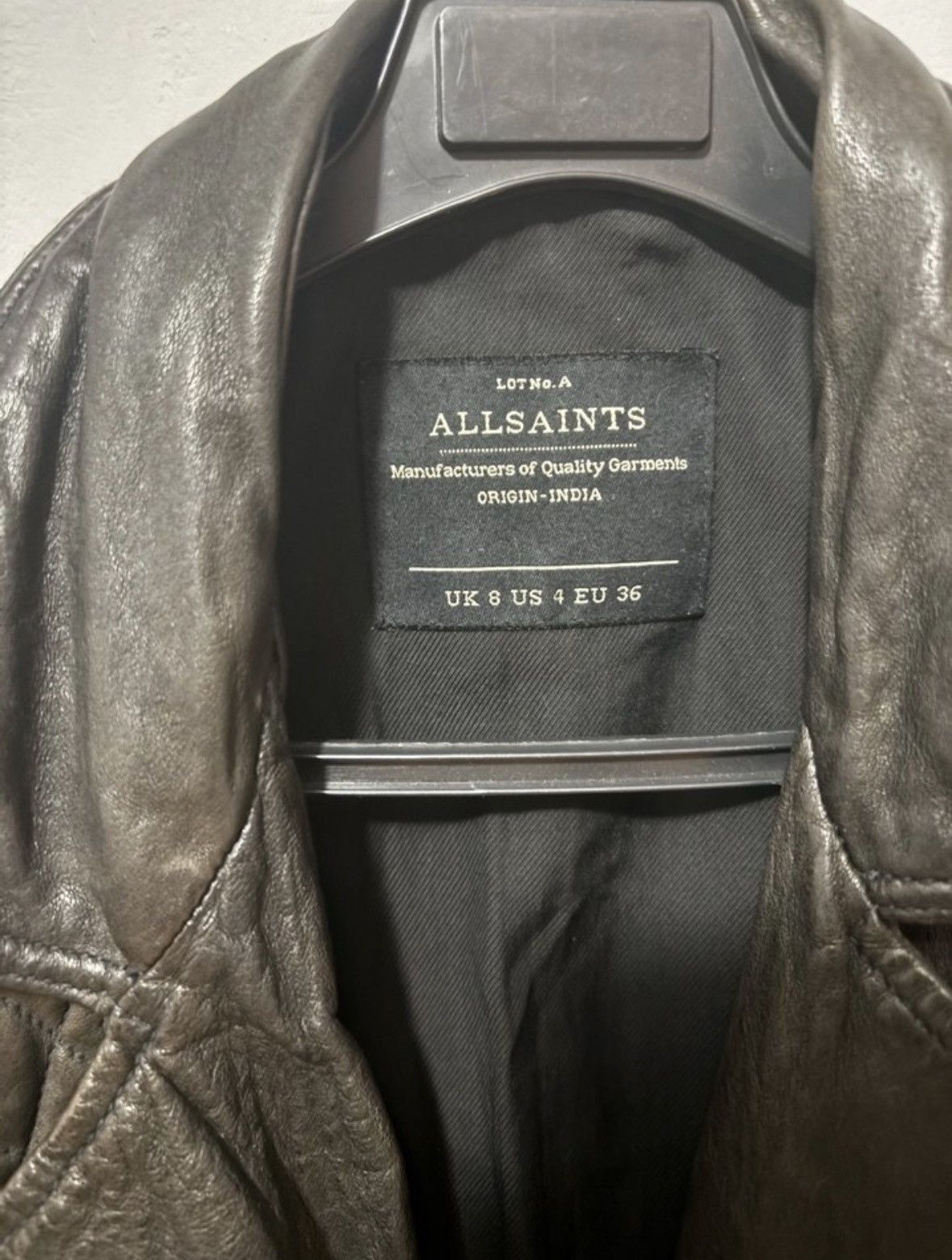 Allsaints AllSaints Leather Jacket Size S / US 4 / IT 40 - 3 Thumbnail
